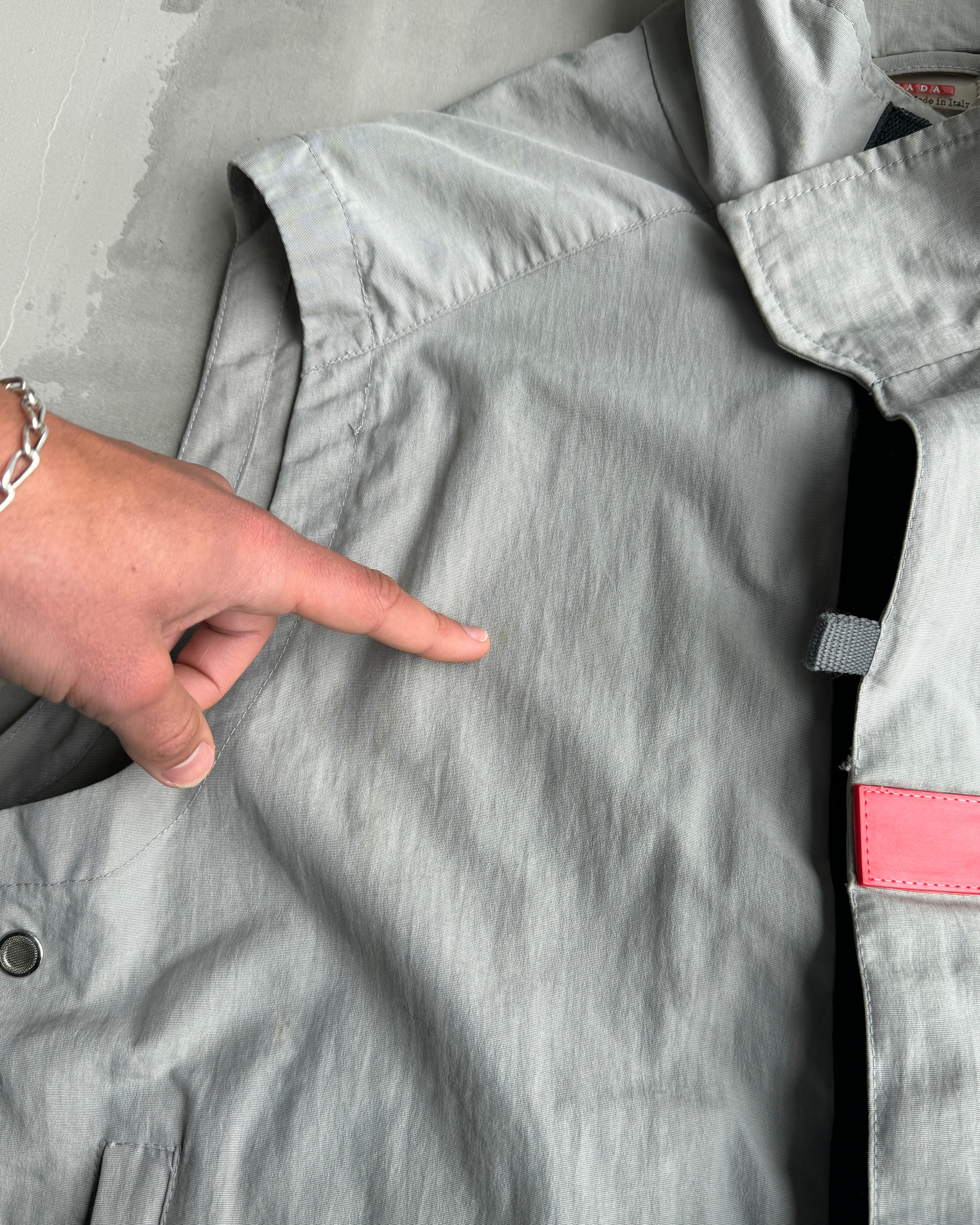 PRADA LUNA ROSSA WAISTCOAT JACKET - L