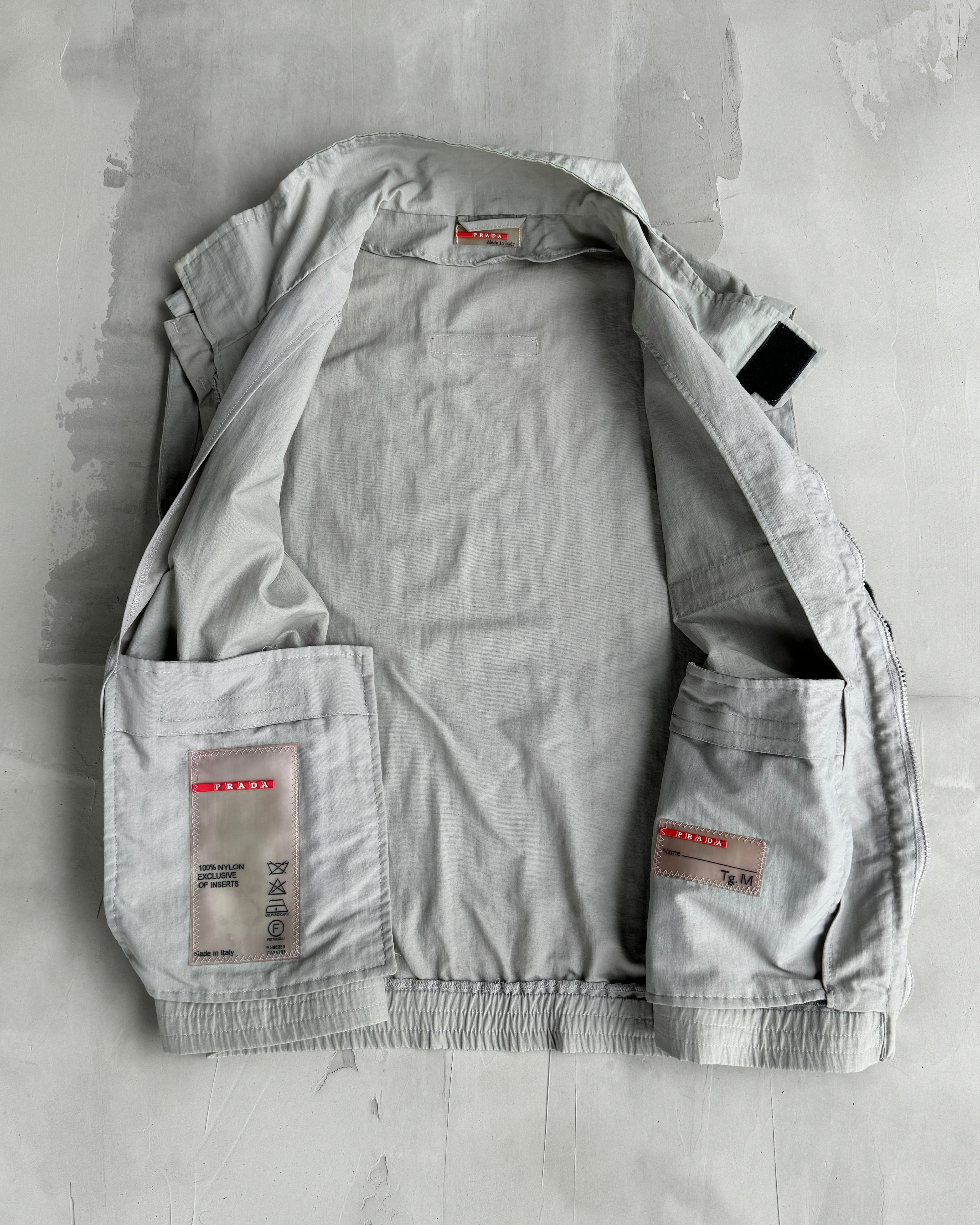 PRADA LUNA ROSSA WAISTCOAT JACKET - L