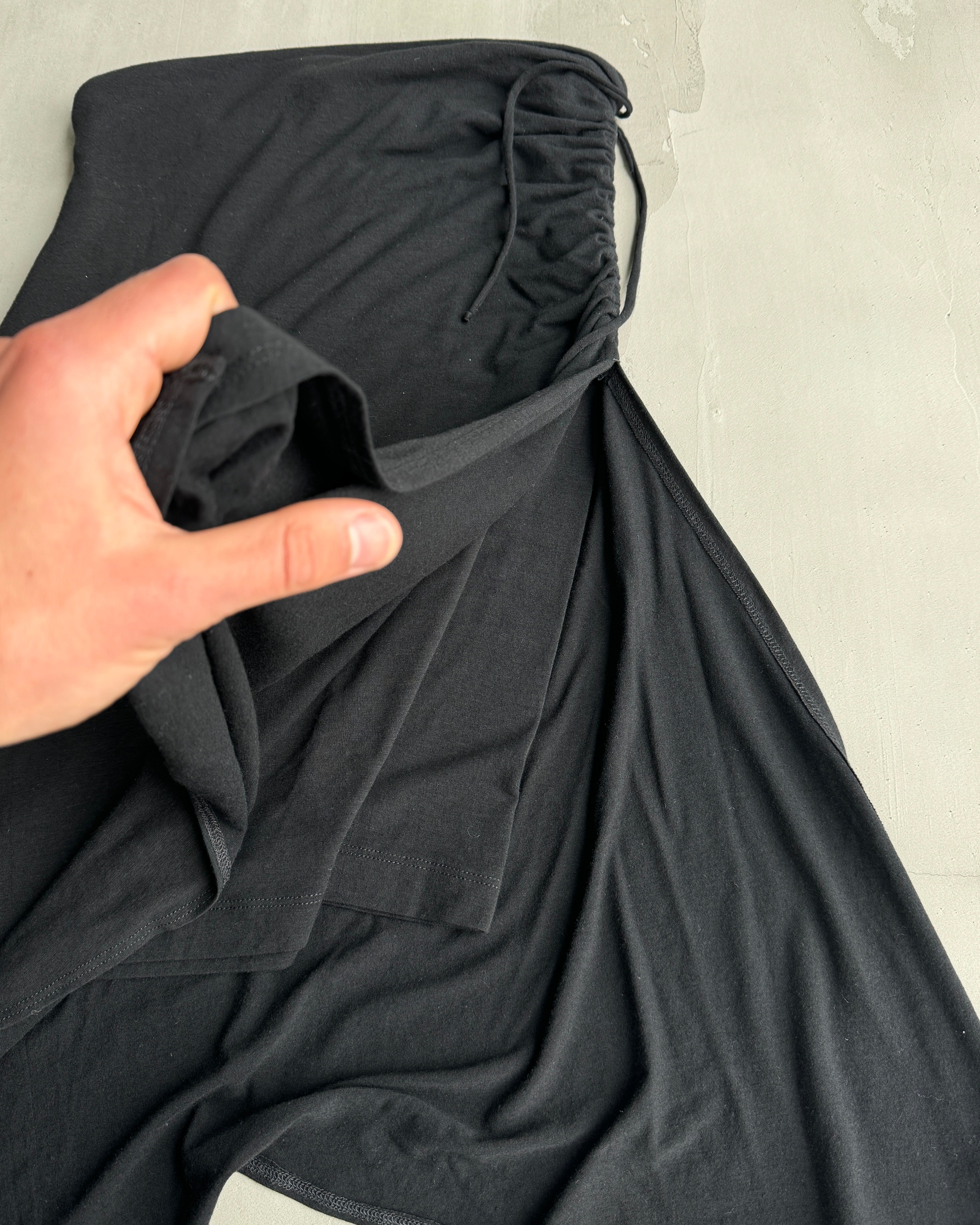 PLEIN SUD ASYMMETRIC RUCHED MIDI SKIRT - S/M