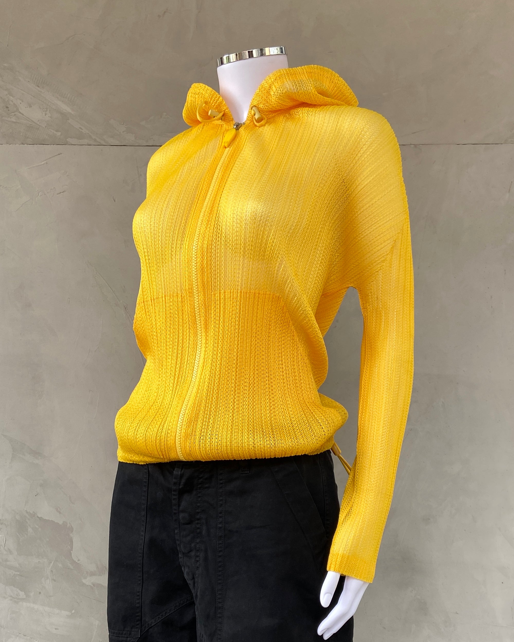 ISSEY MIYAKE PLEATS PLEASE MESH HOODIE