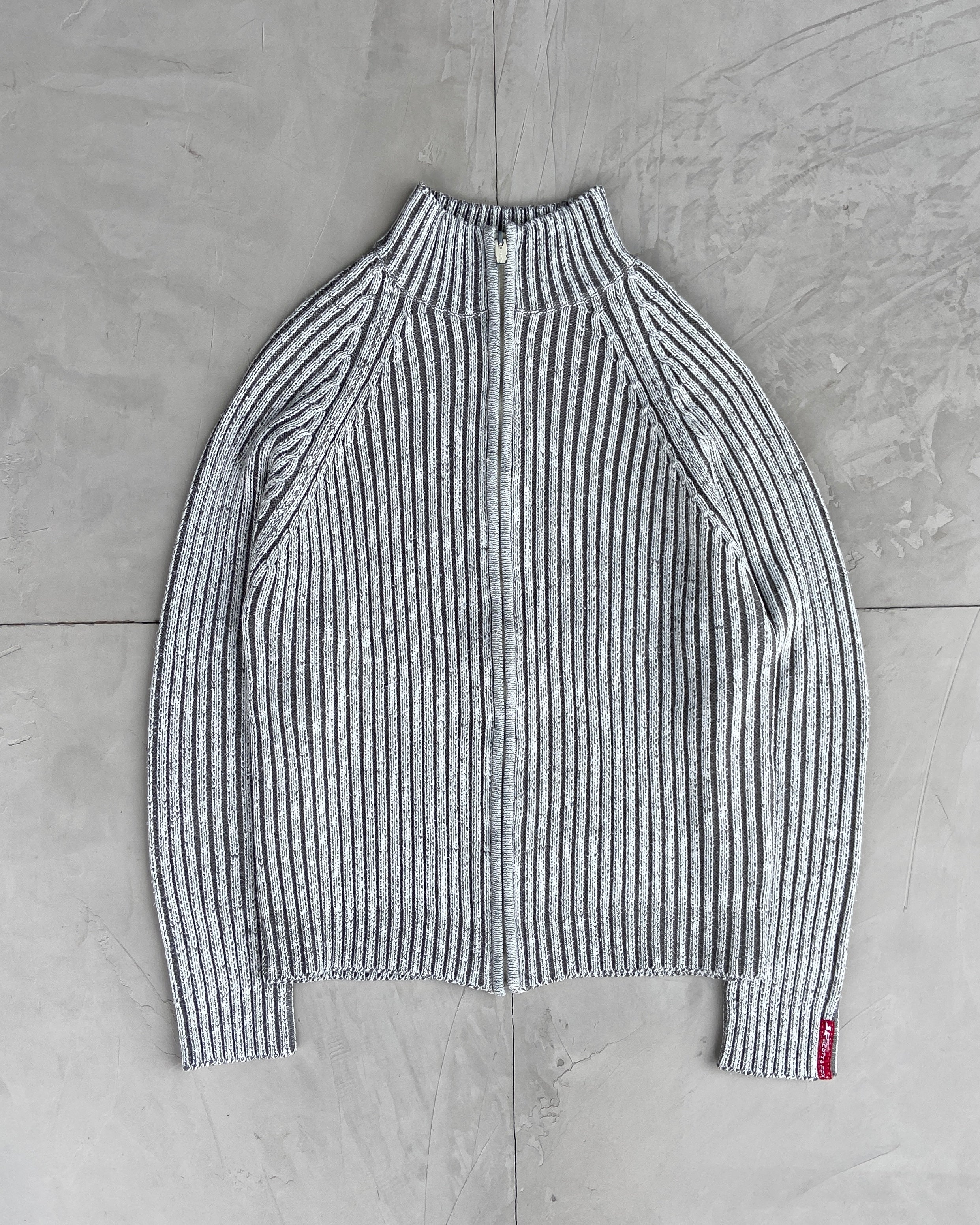 Zipper Rib Sweatshirt main image 0