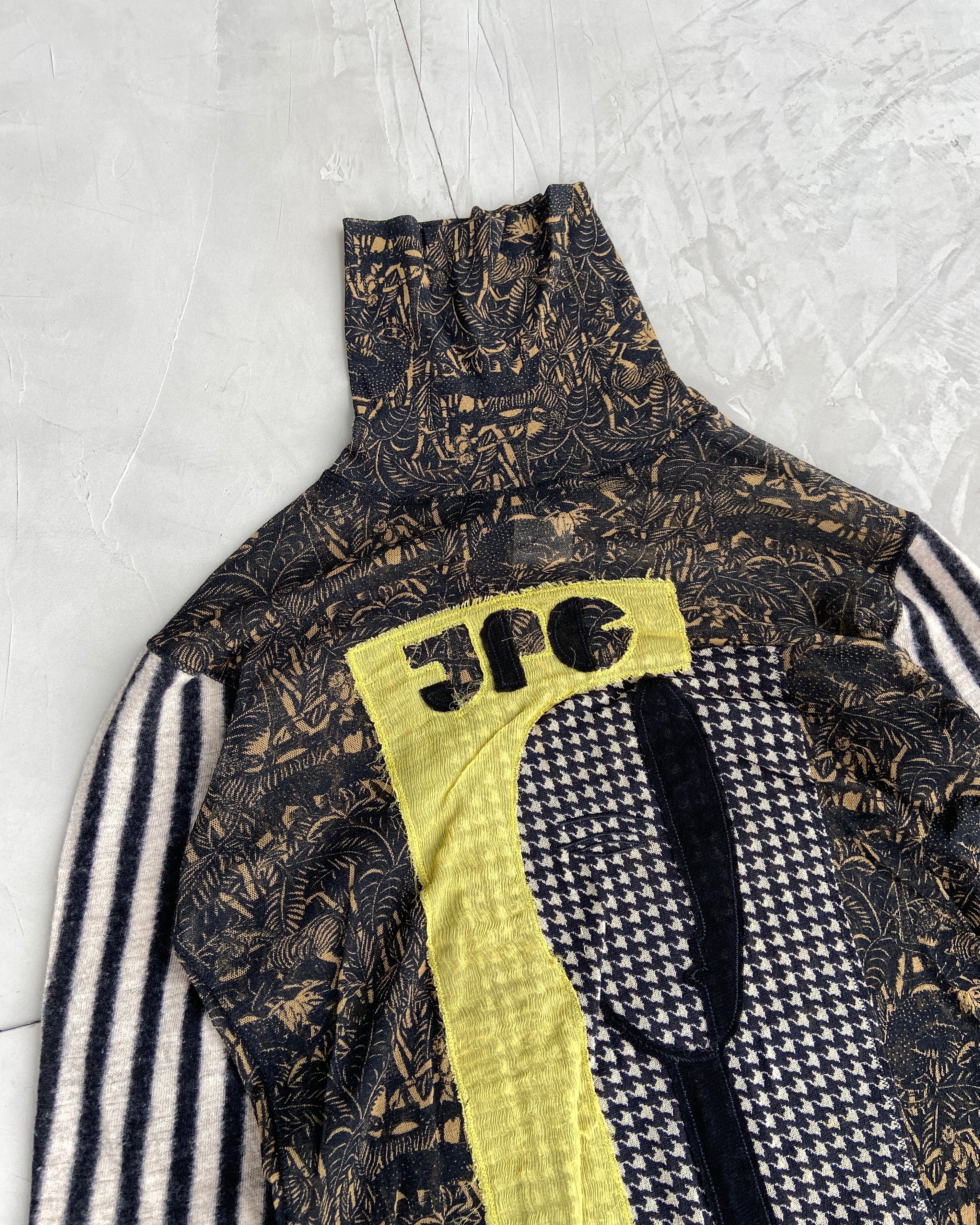 JEAN PAUL GAULTIER SS01 GRAPHIC MESH TOP - M/L