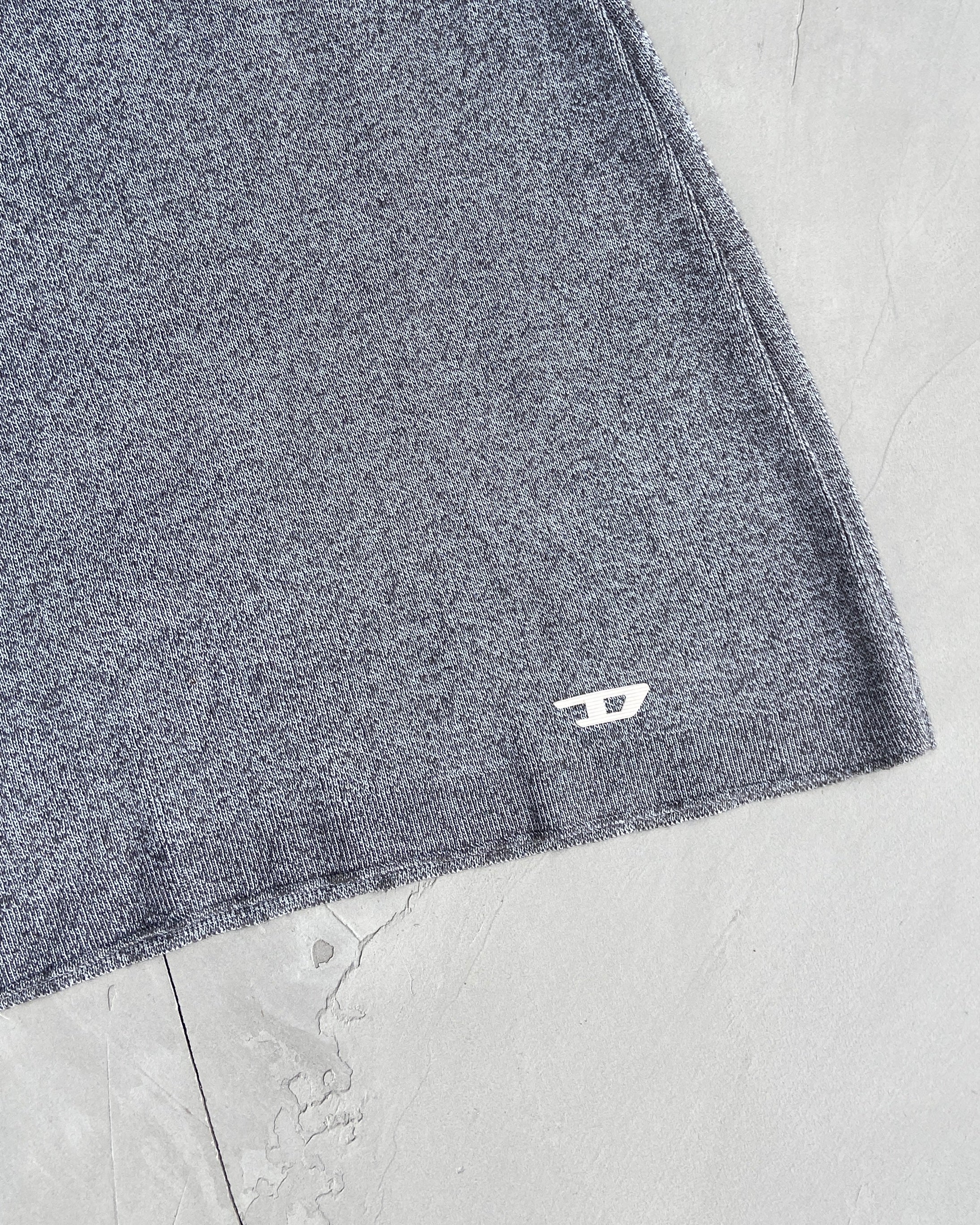 DIESEL 2000'S WOOL GREY MINI DRESS - S