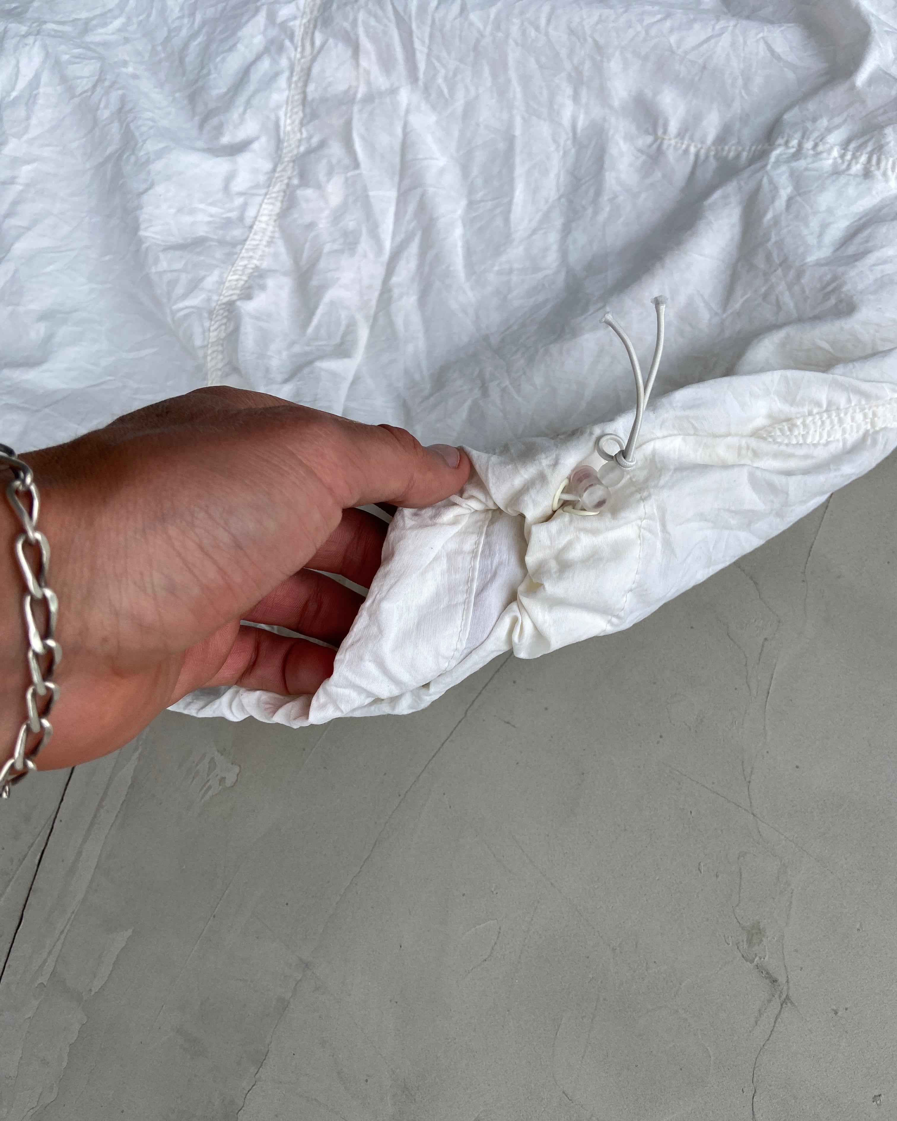 DIESEL 2000'S WHITE CARGO MIDI SKIRT - S