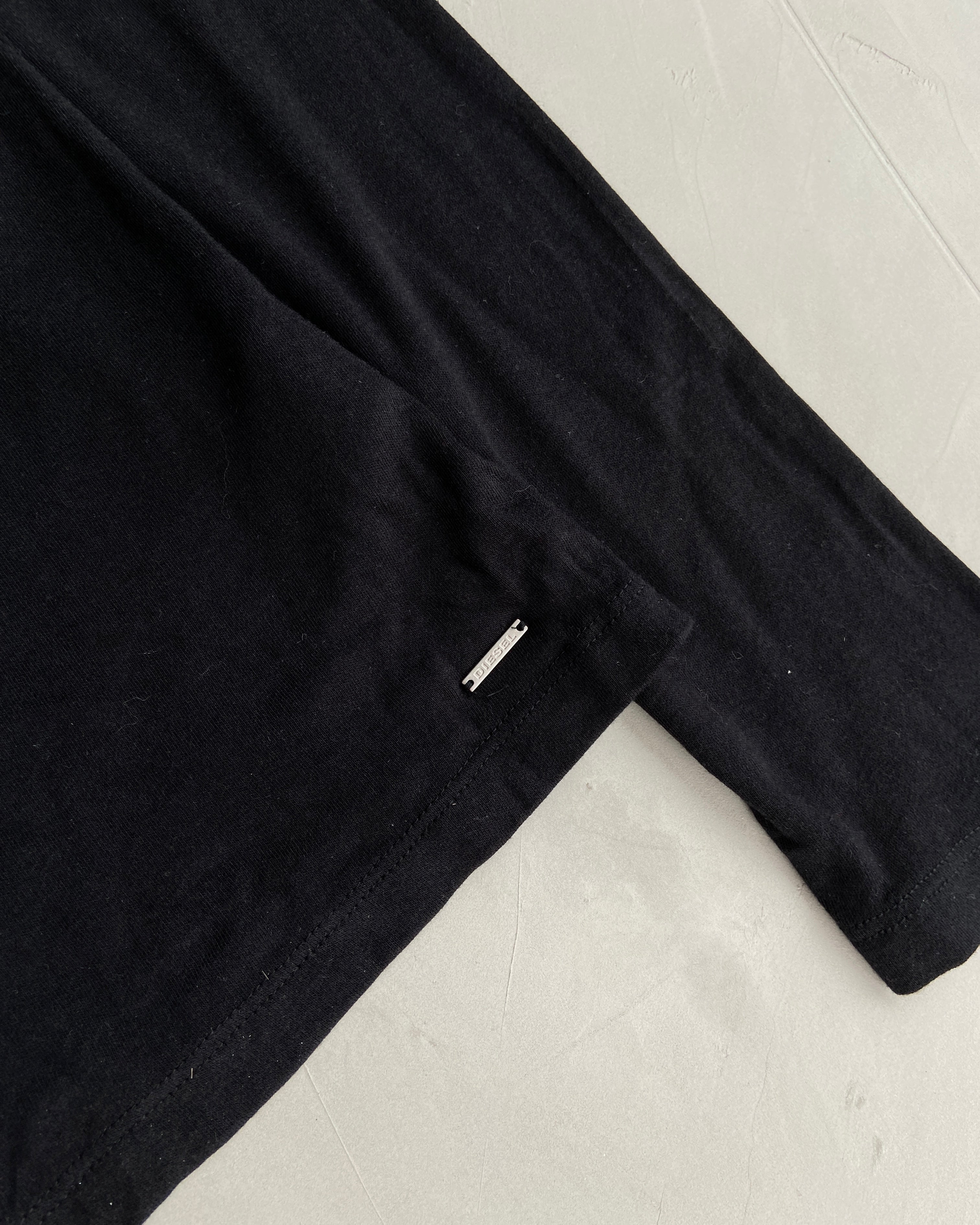 DIESEL LONG SLEEVE SHEER MESH TOP - M