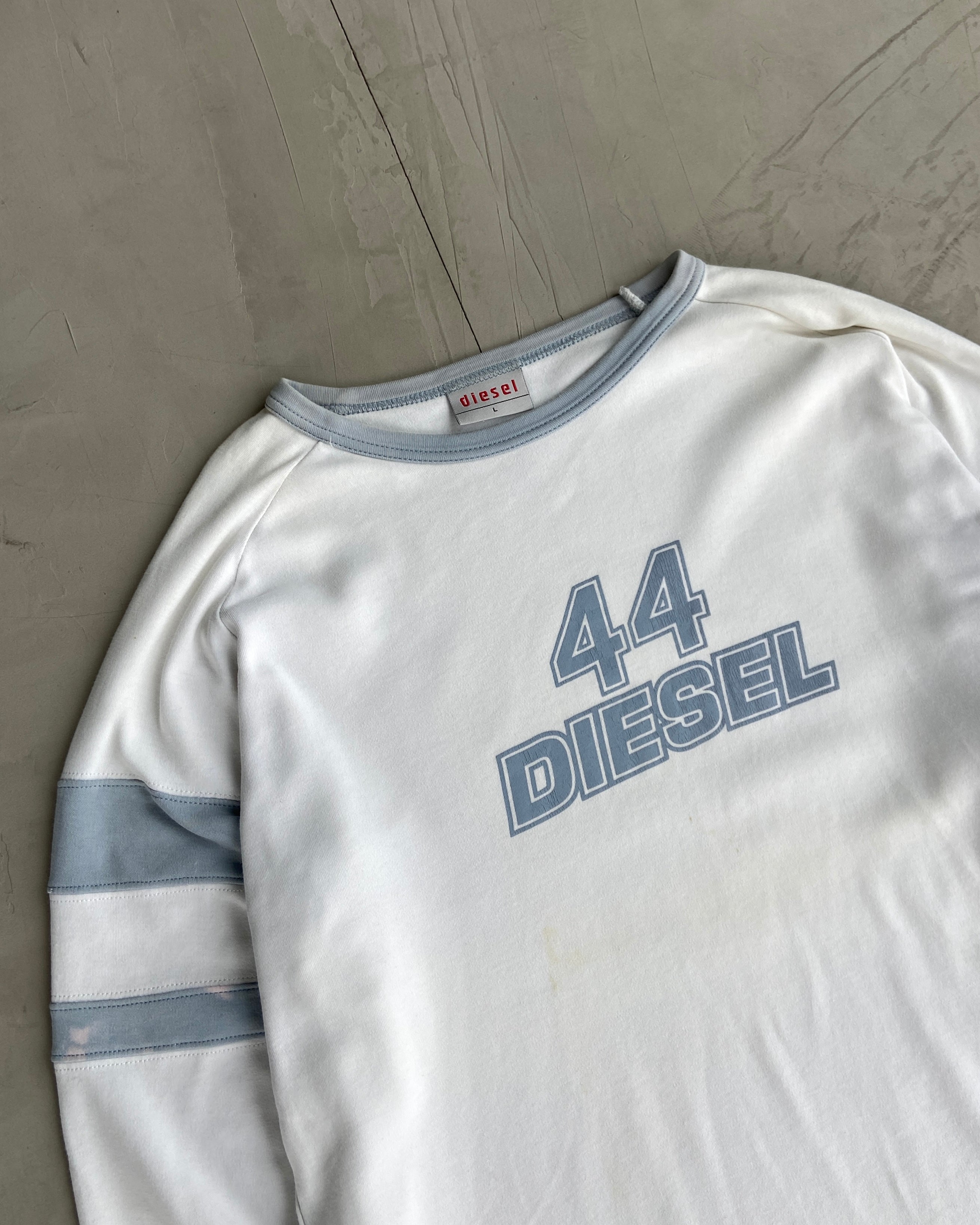 DIESEL 2000'S RACER LONG SLEEVE TOP - L