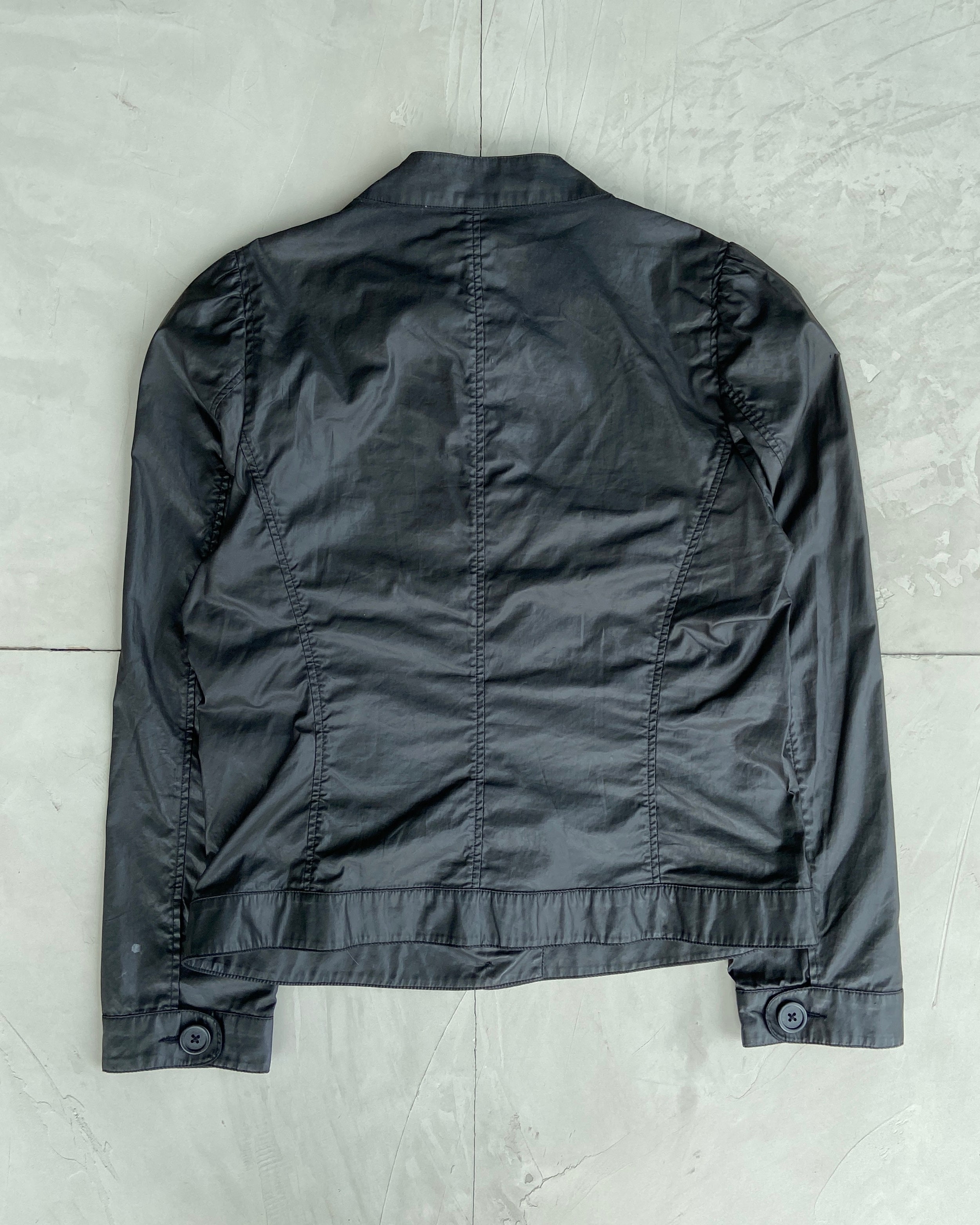 COP COPINE ASYMMETRIC WAXED COTTON JACKET - S/M