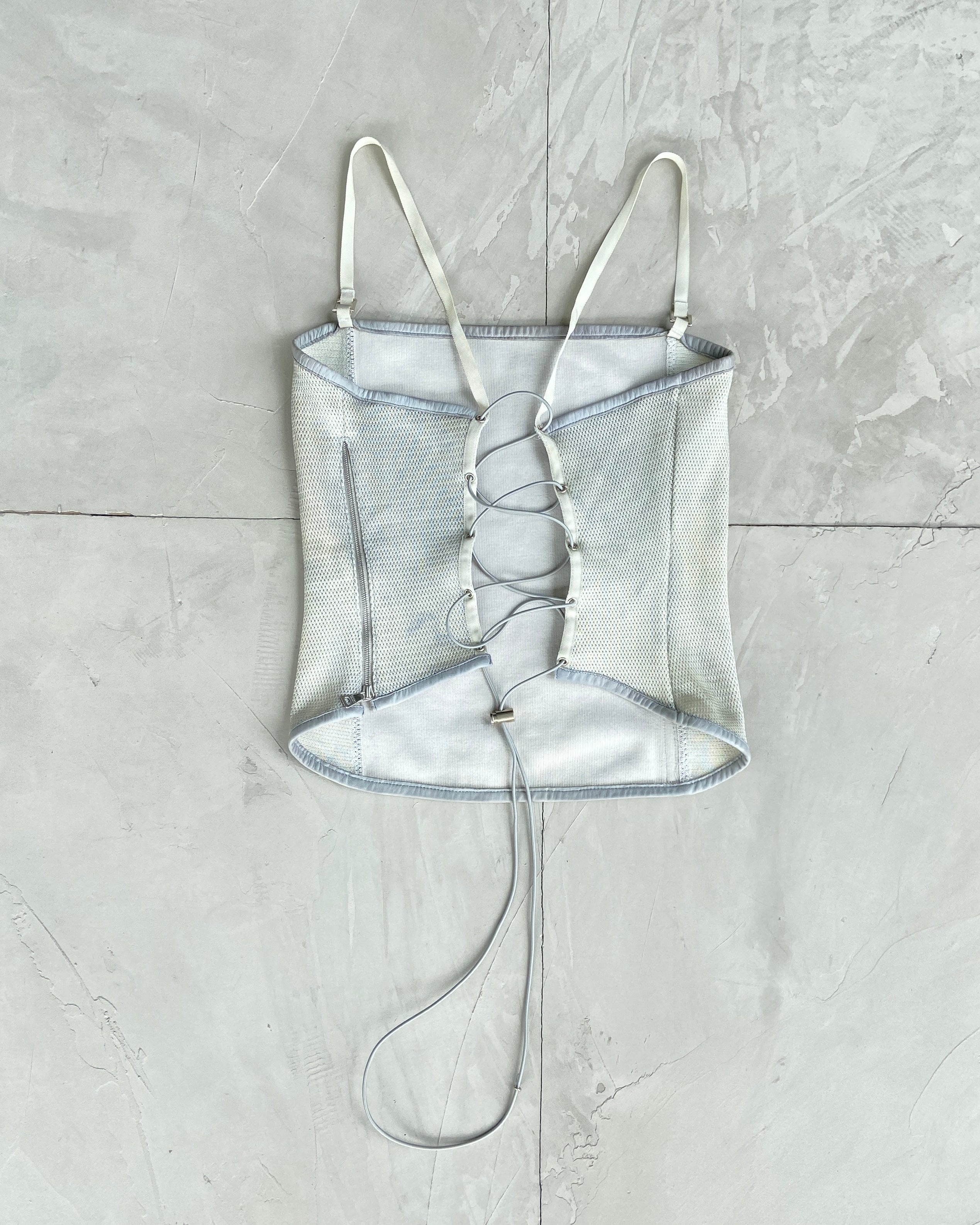 PRADA SPORT SS2000 LACE UP BACK BANDEAU TOP - M