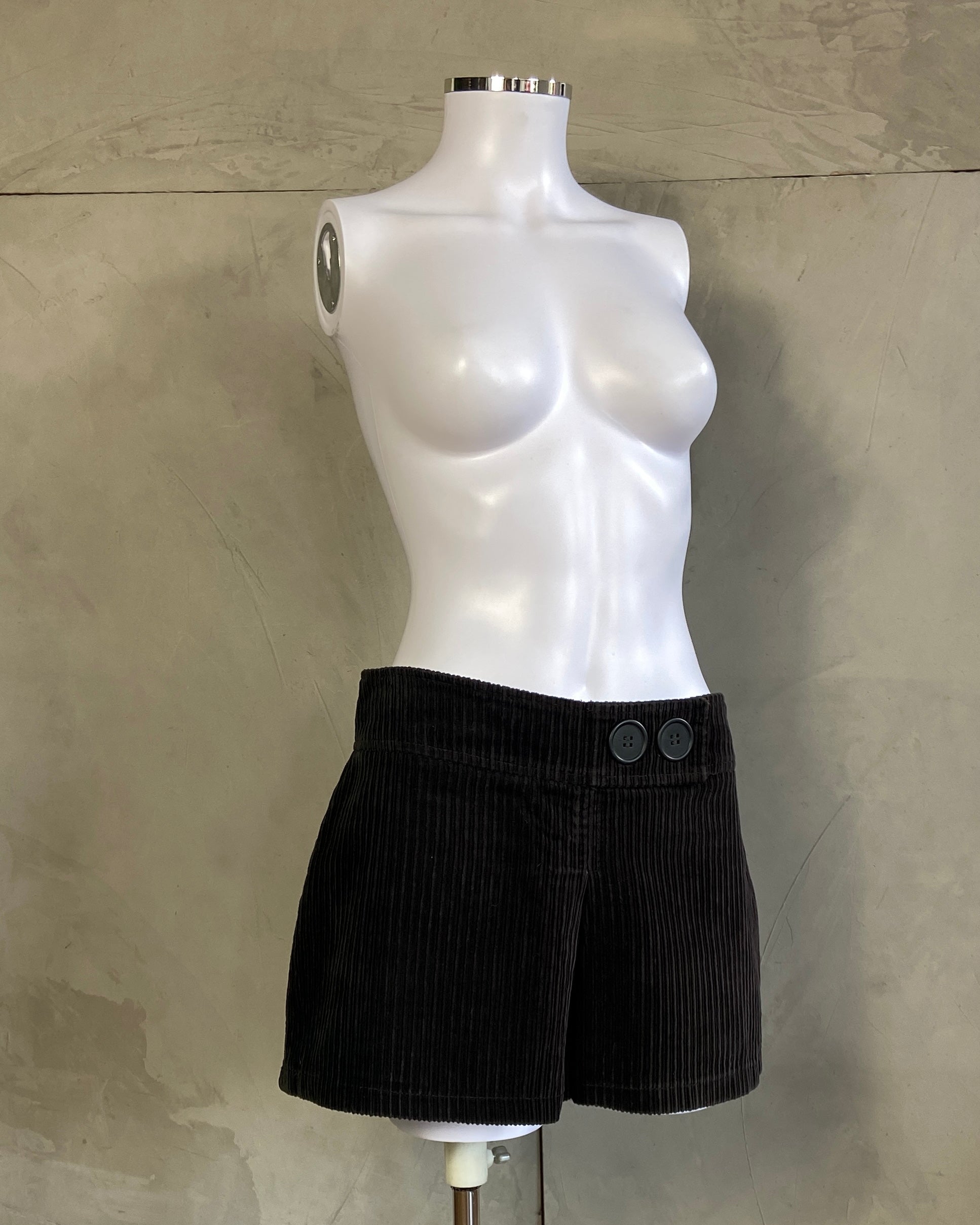 MISS SIXTY 2000'S JUMBO CORD MINI SKIRT - S