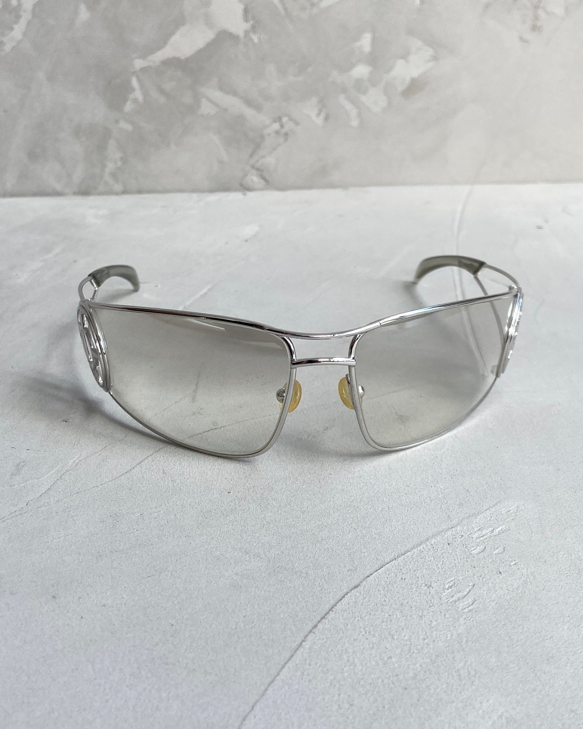 DIOR 2000'S 'D' WRAP AROUND SUNGLASSES