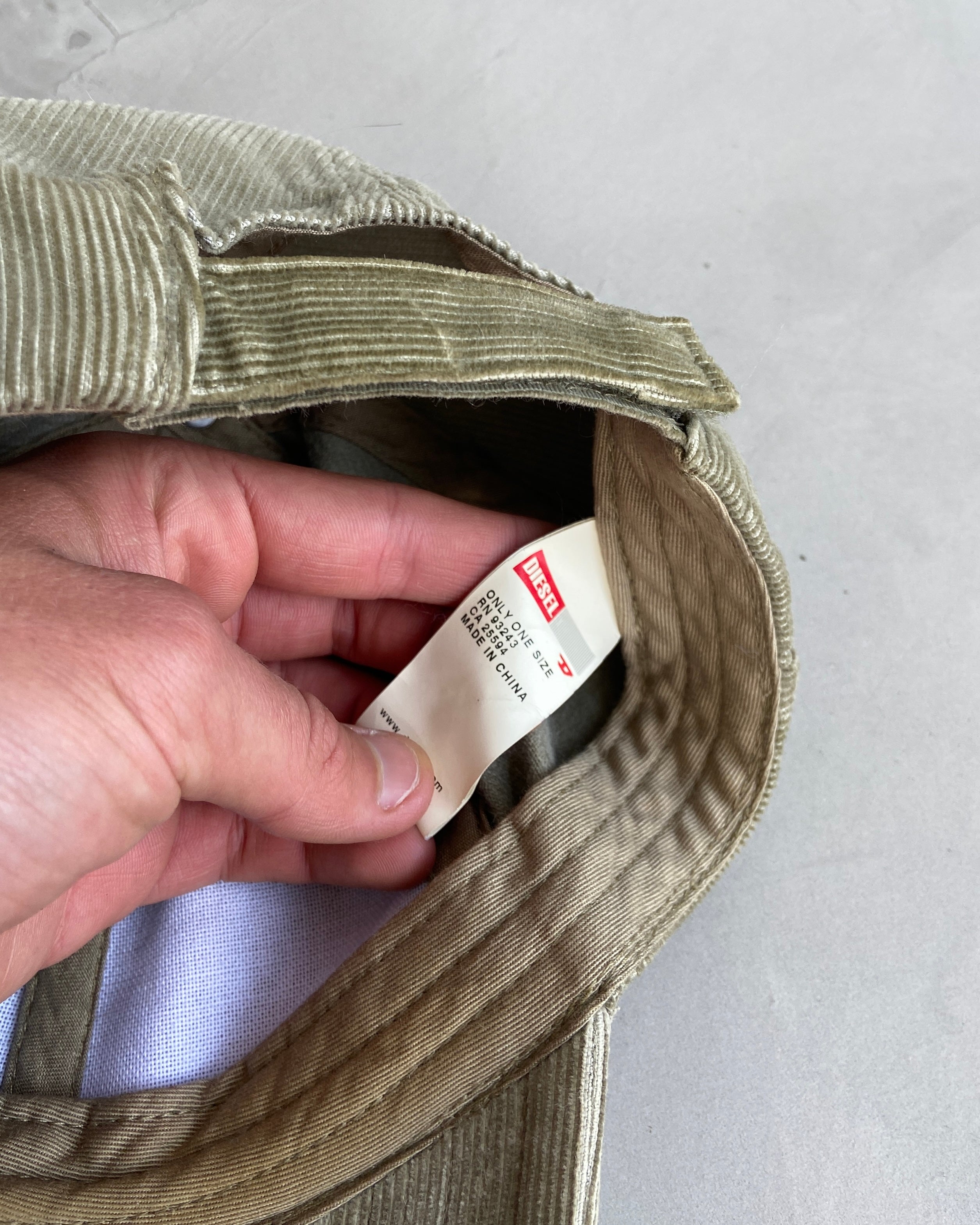 DIESEL CORD LOGO CAP