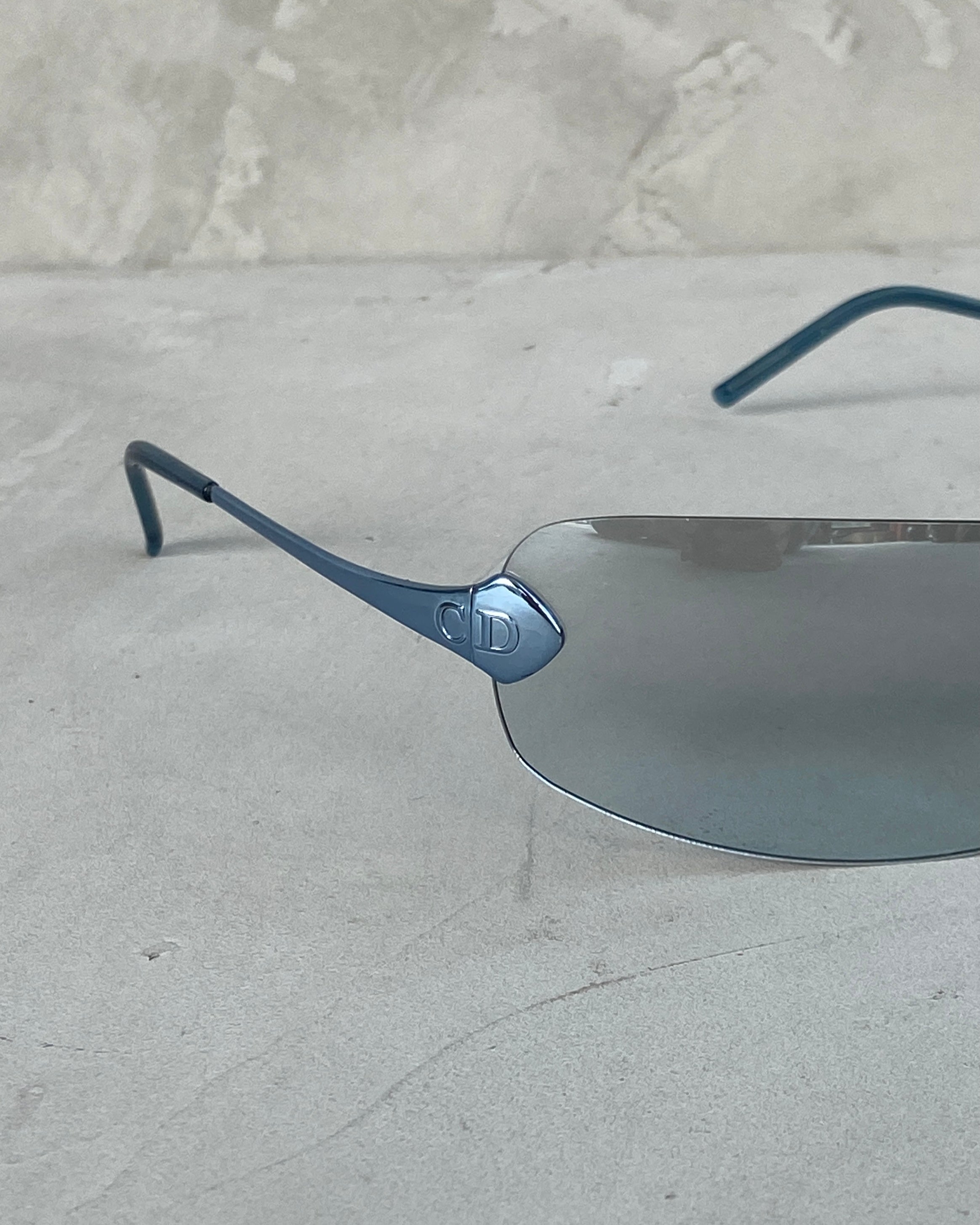 DIOR 2000'S RIMLESS 'CD' SUNGLASSES