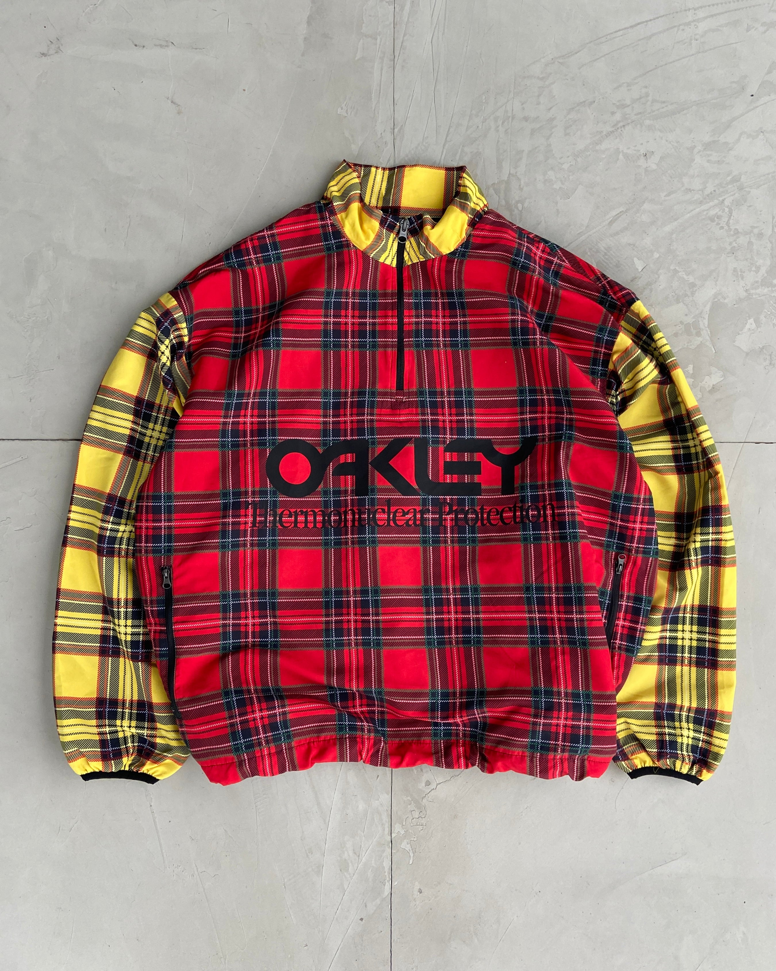 OAKLEY PLAID CHECK JACKET - M/L