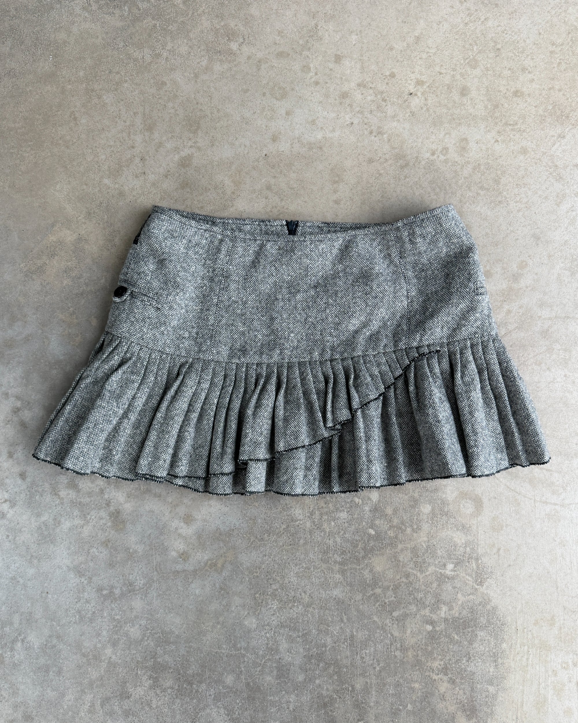 Armani Jeans Wool Pleated Mini Skirt – S