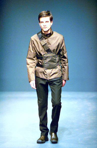 PRADA FW99 VIBRAM SOLE LEATHER BOOTS - UK 9 / EU 43