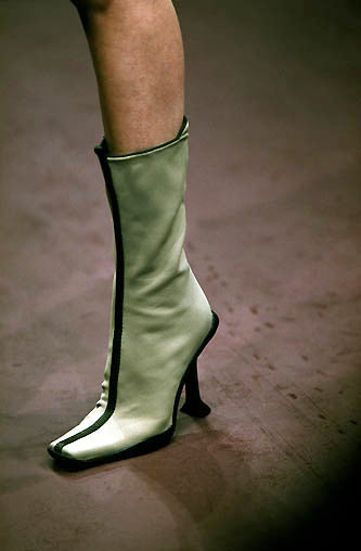 PRADA FW99 NYLON HEELED BOOTS - EU 39