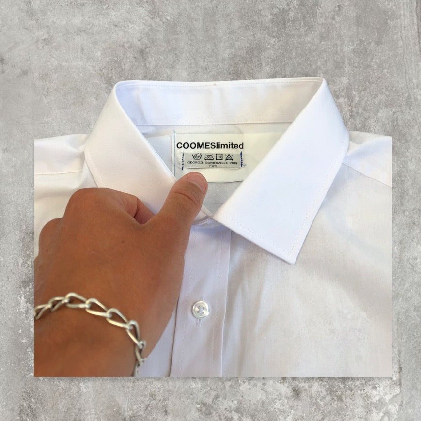 COOMES Limited Oversized Graphic White Shirt