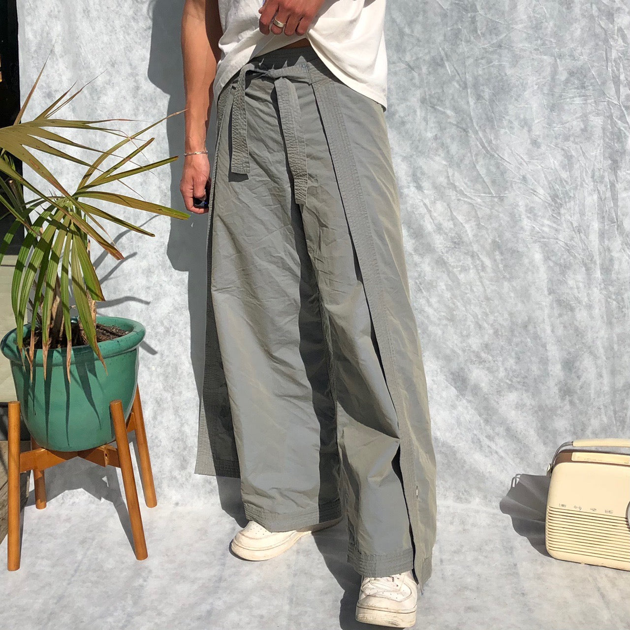 Vintage Maharishi Japanese Wrap Trousers With Iconic Embroidery