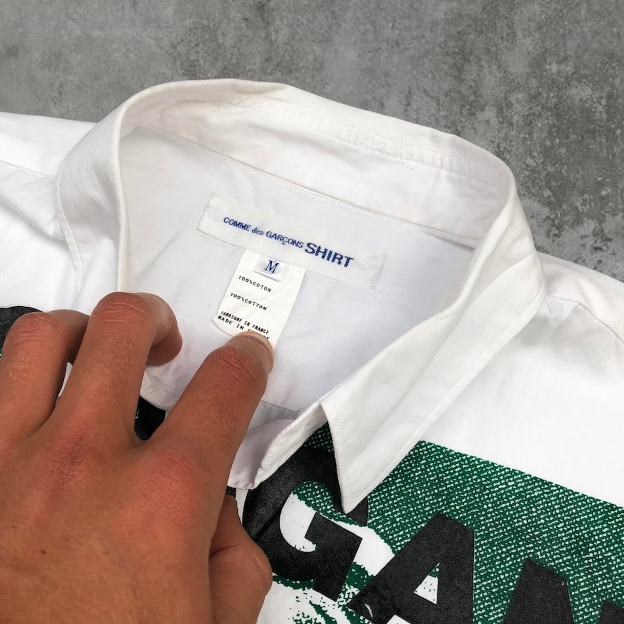Comme des Garçons x Guerrilla Store Graphic White Shirt