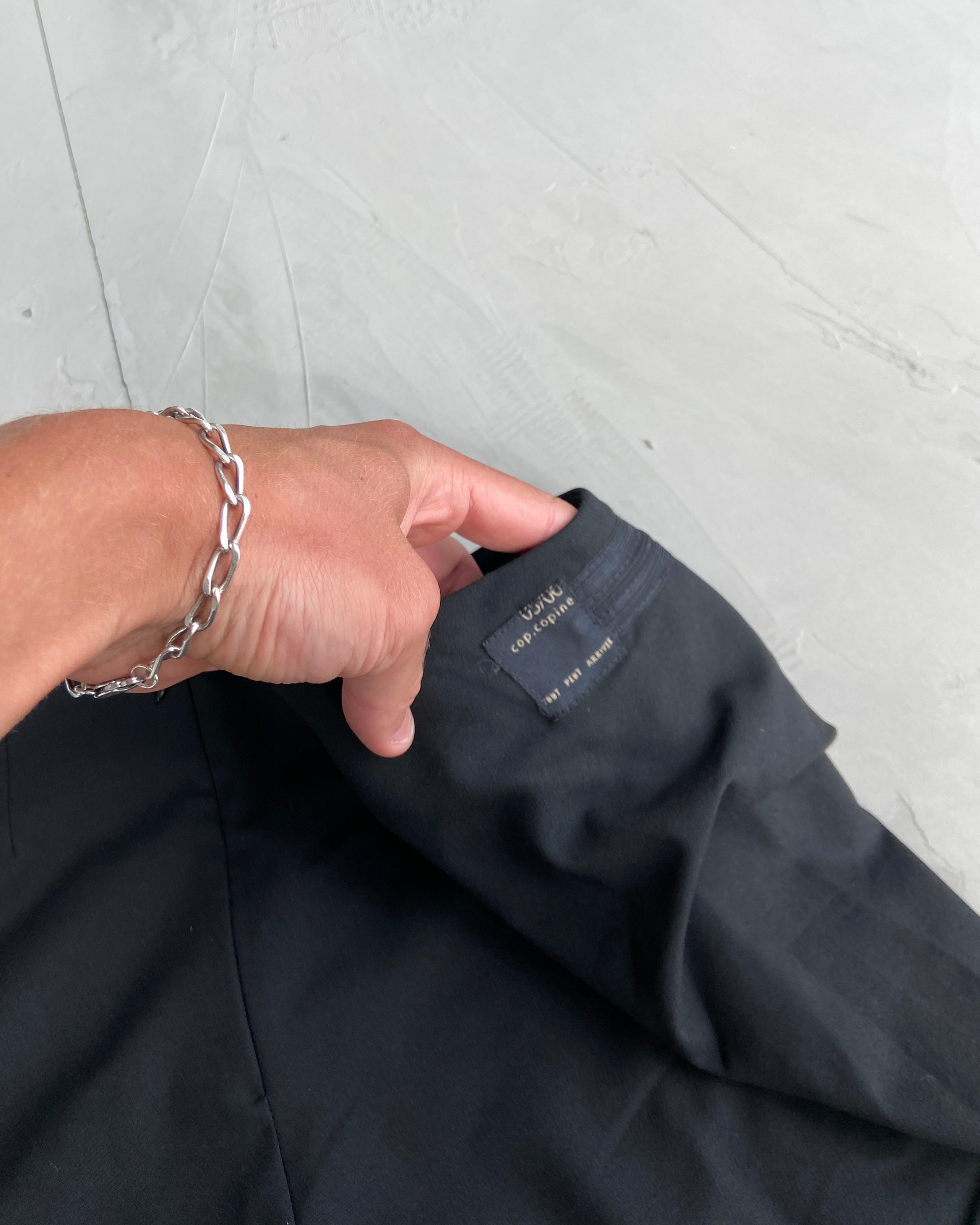 COP COPINE ASYMMETRIC BLACK MAXI SKIRT - M