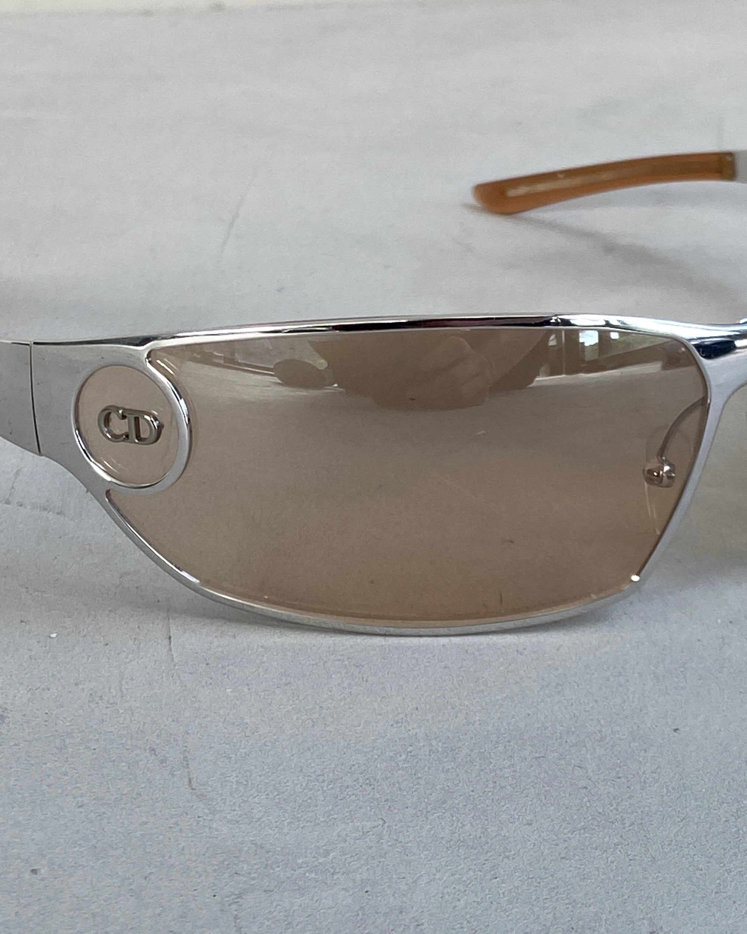 DIOR 'CD' WRAP AROUND SUNGLASSES