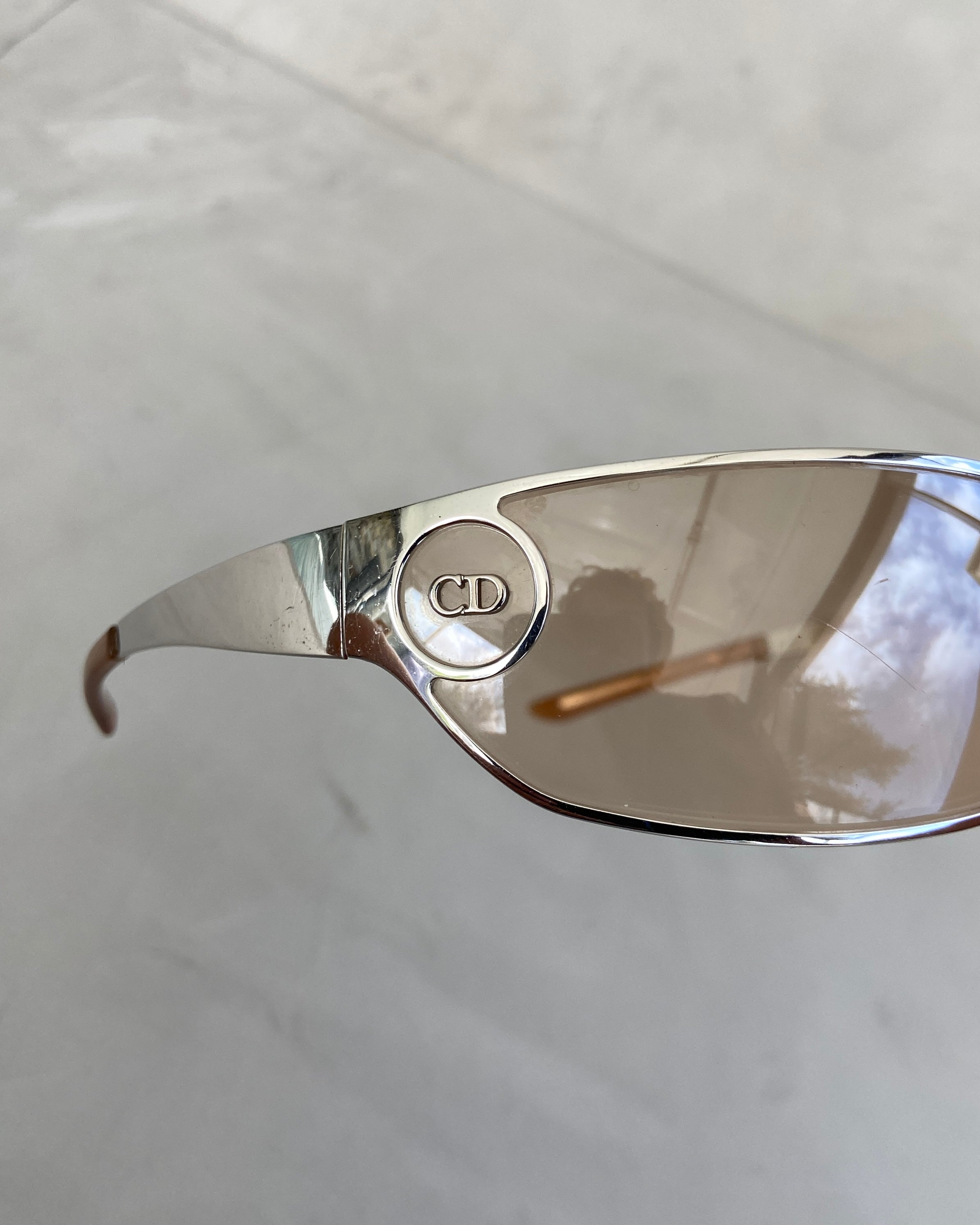 DIOR 'CD' WRAP AROUND SUNGLASSES