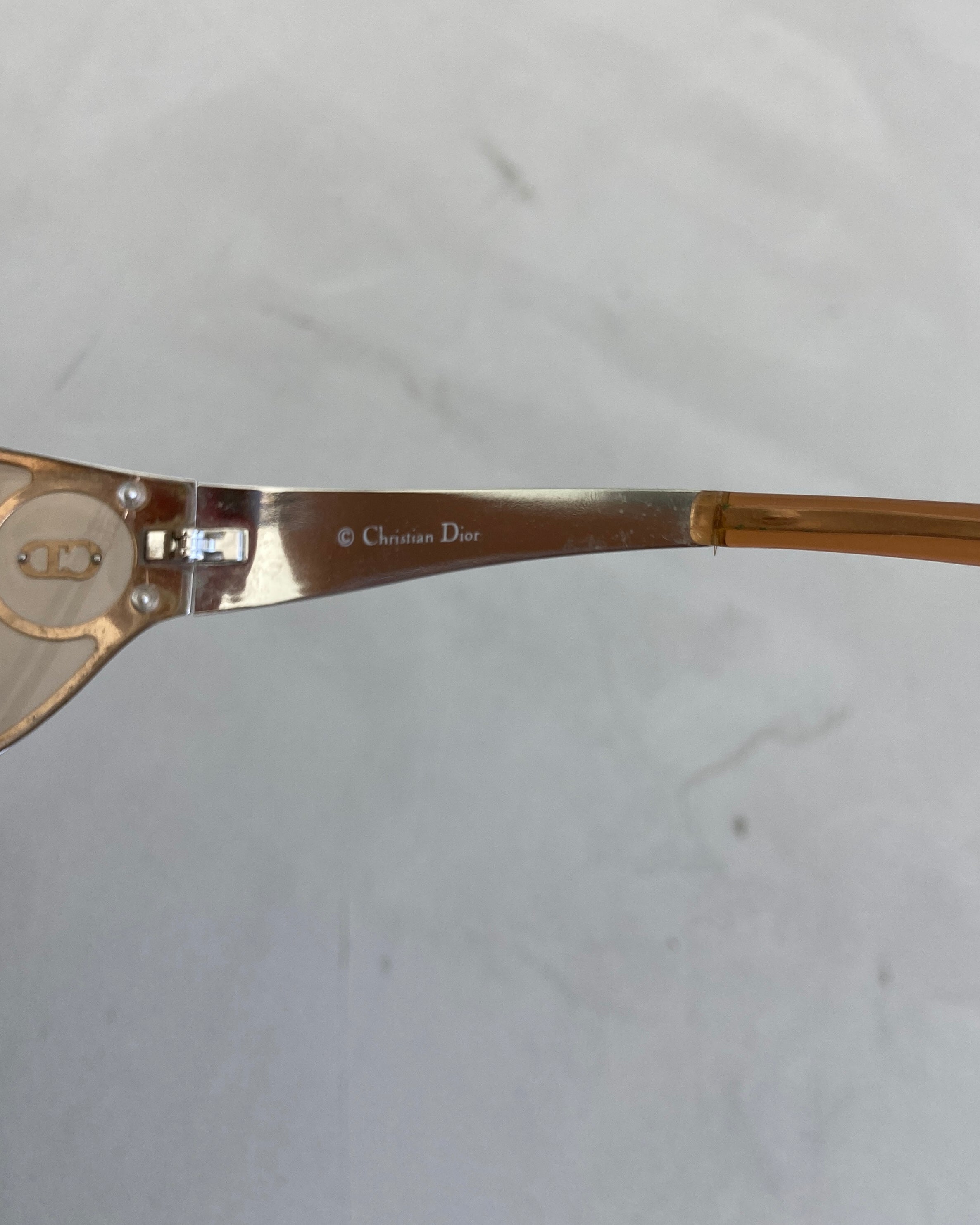 DIOR 'CD' WRAP AROUND SUNGLASSES