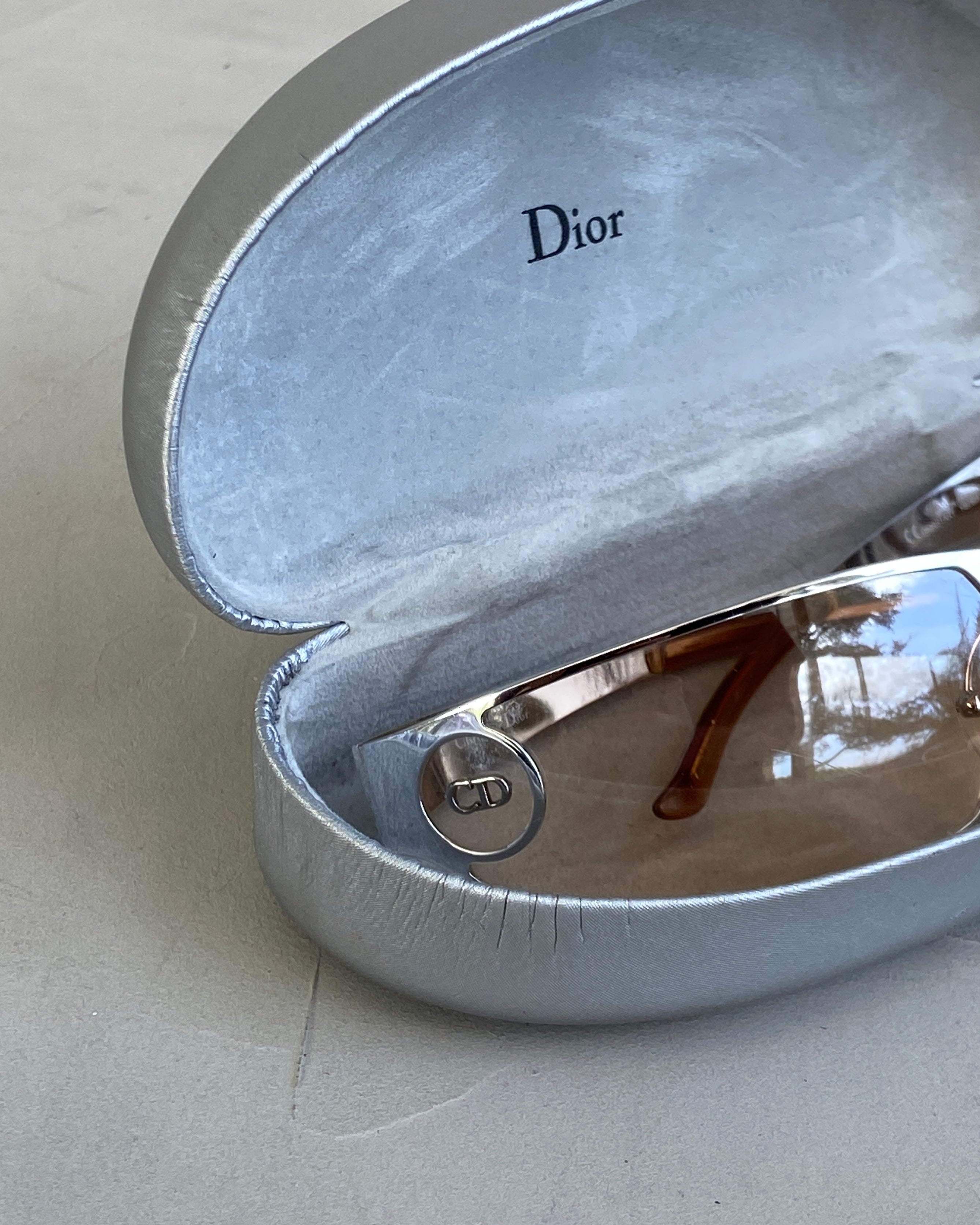 DIOR 'CD' WRAP AROUND SUNGLASSES