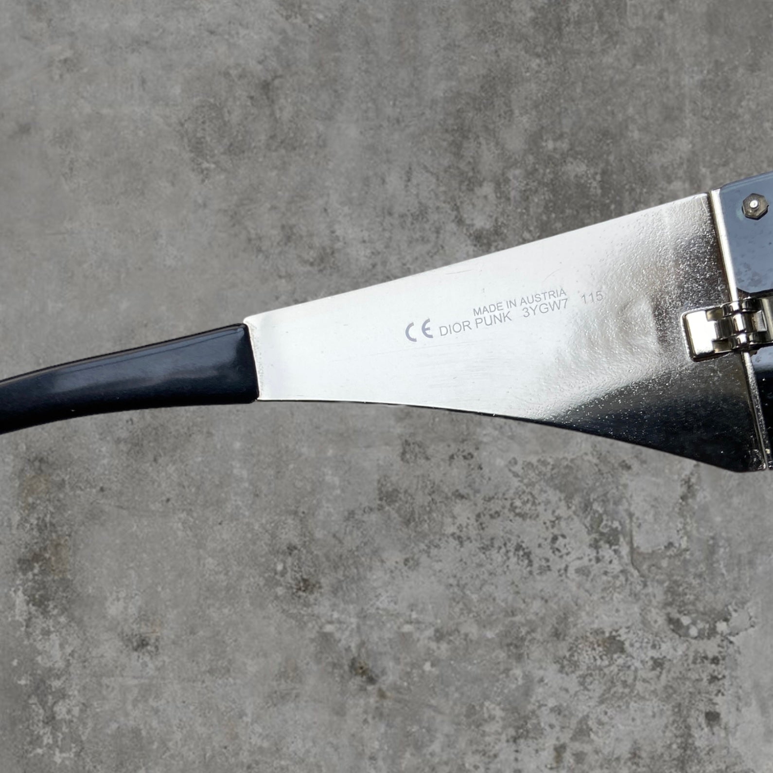 SS03 DIOR PUNK CHROME SUNGLASSES