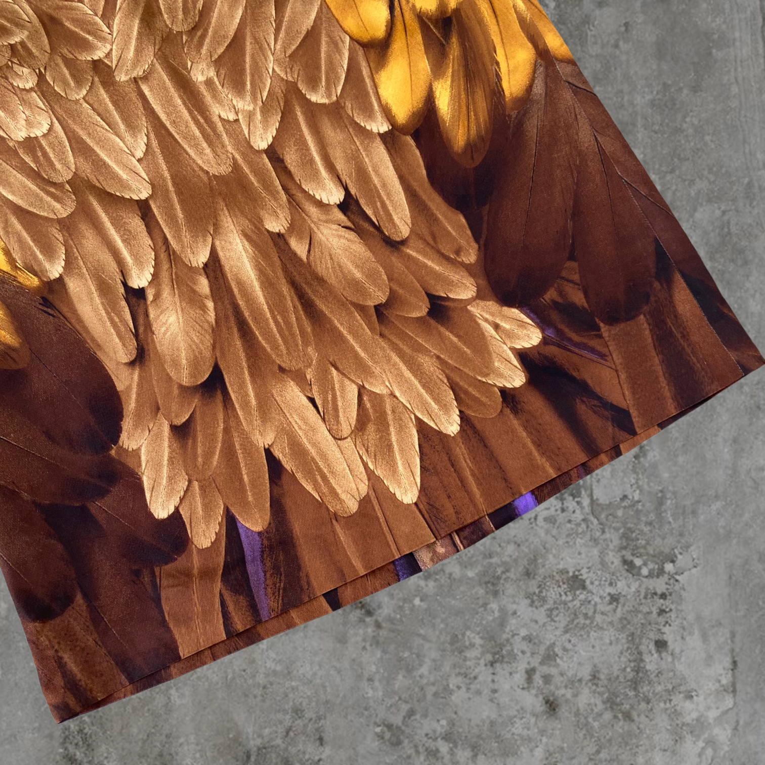 SS05 PRADA SILK FEATHER SKIRT - S