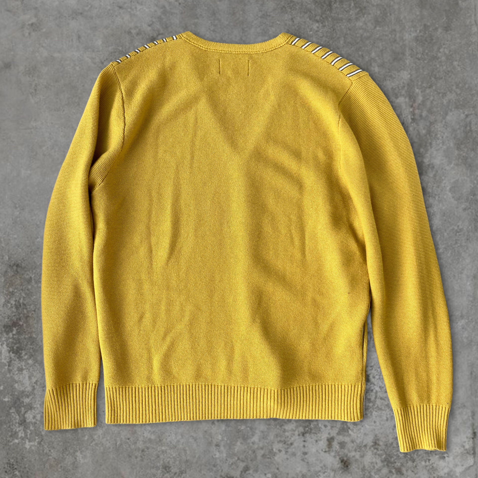 STUSSY STRIPED CARDIGAN - L