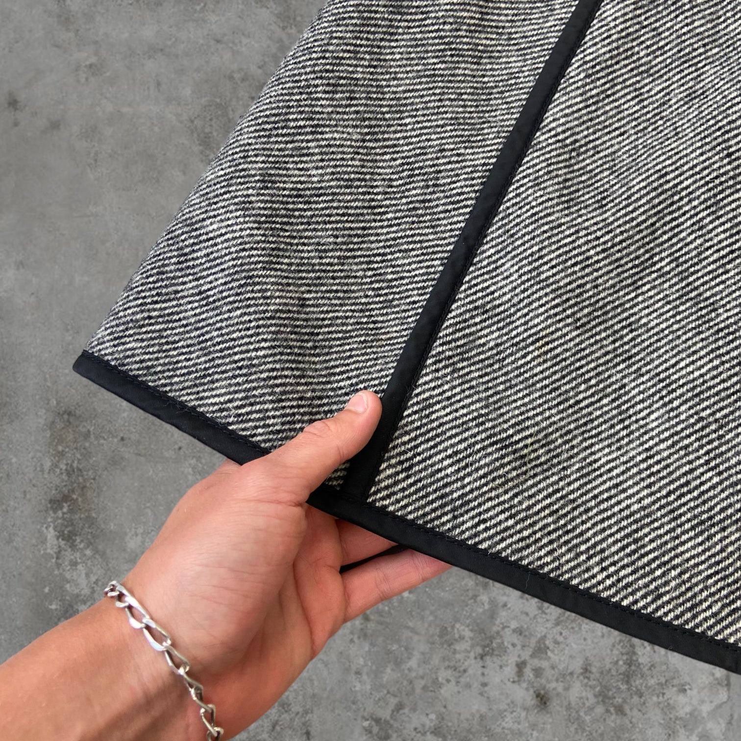 PRADA SPORT WOOL MINI SKIRT - M/L