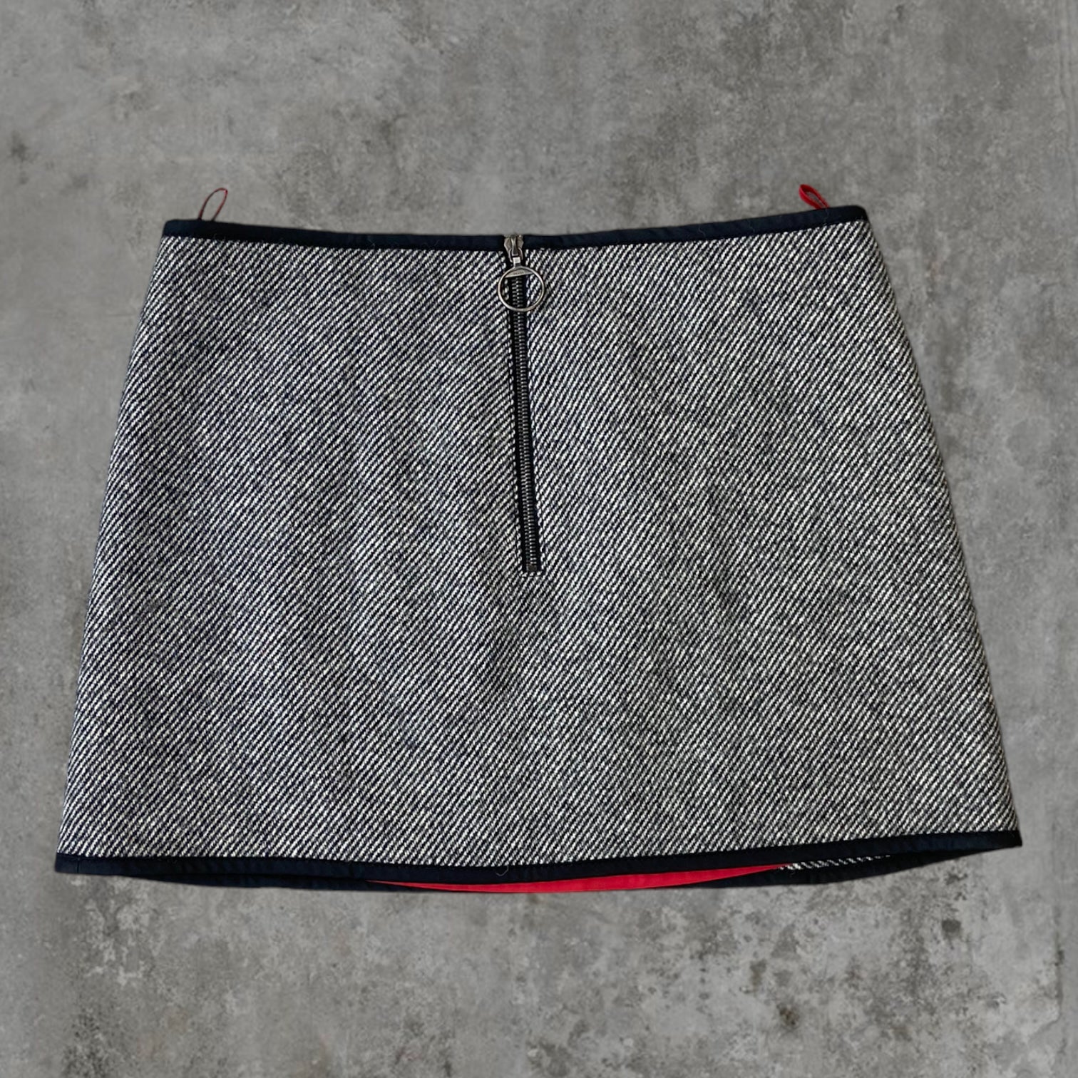 PRADA SPORT WOOL MINI SKIRT - M/L