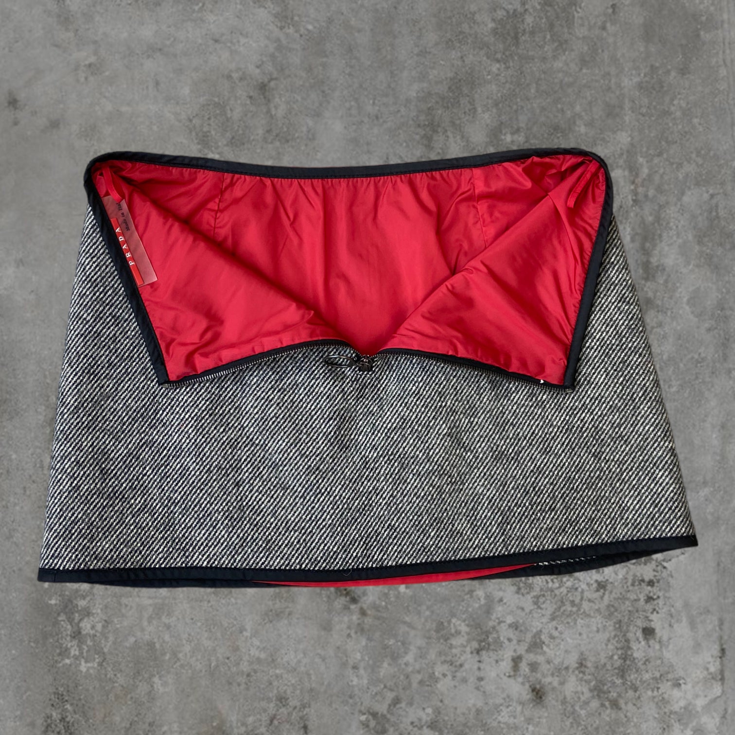 PRADA SPORT WOOL MINI SKIRT - M/L