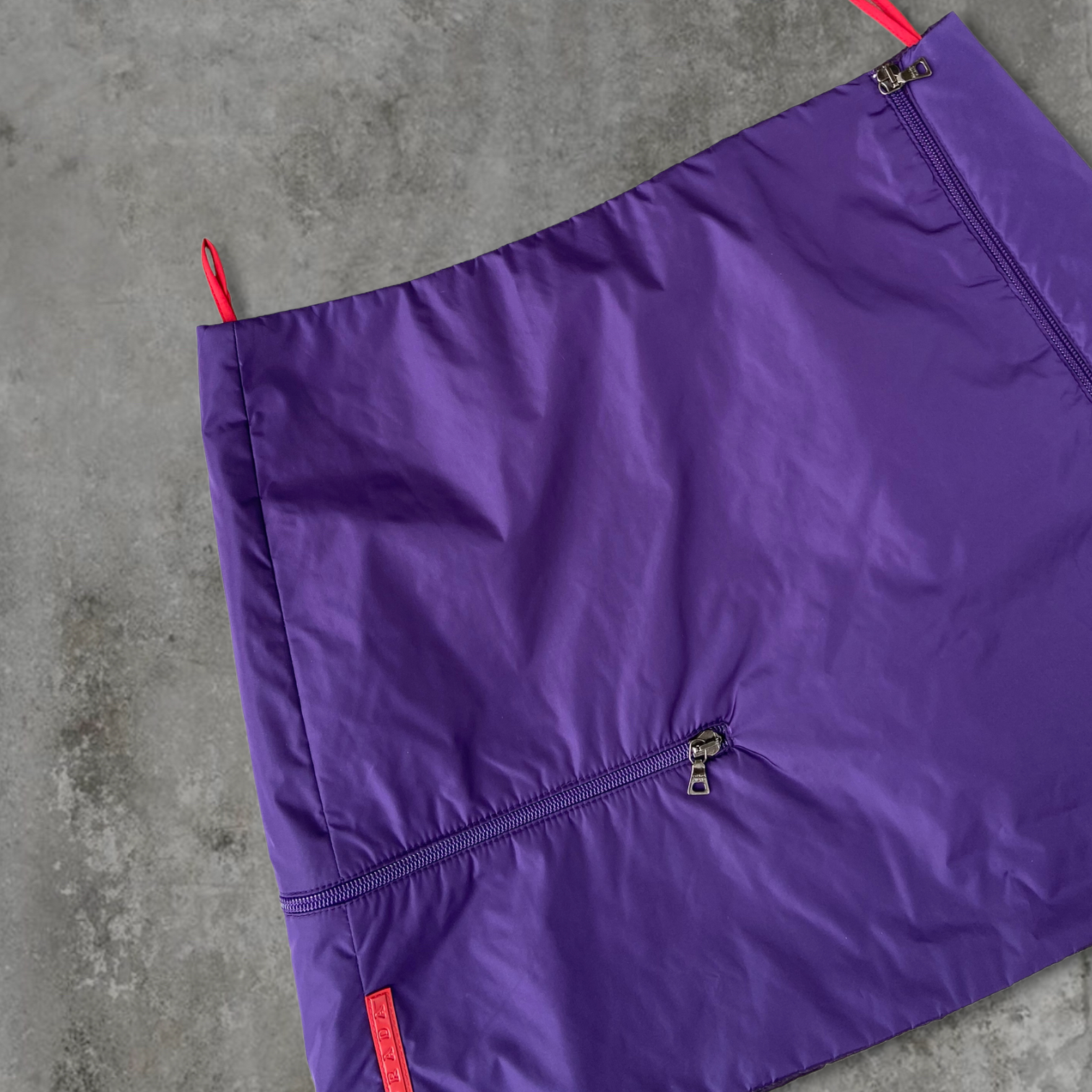 PRADA SPORT NYLON MINI SKIRT - M