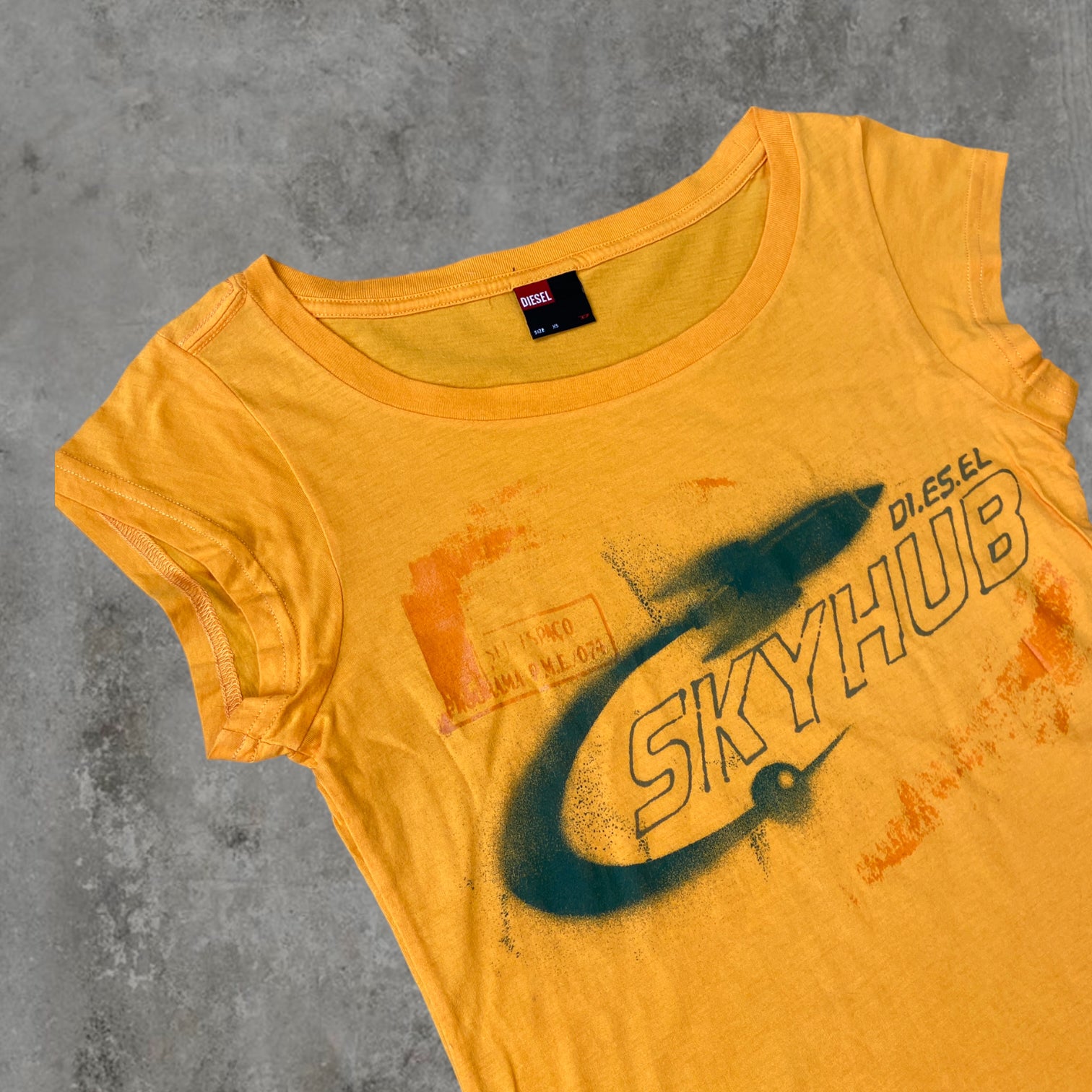 DIESEL "SKYHUB" GRAPHIC TEE - XS