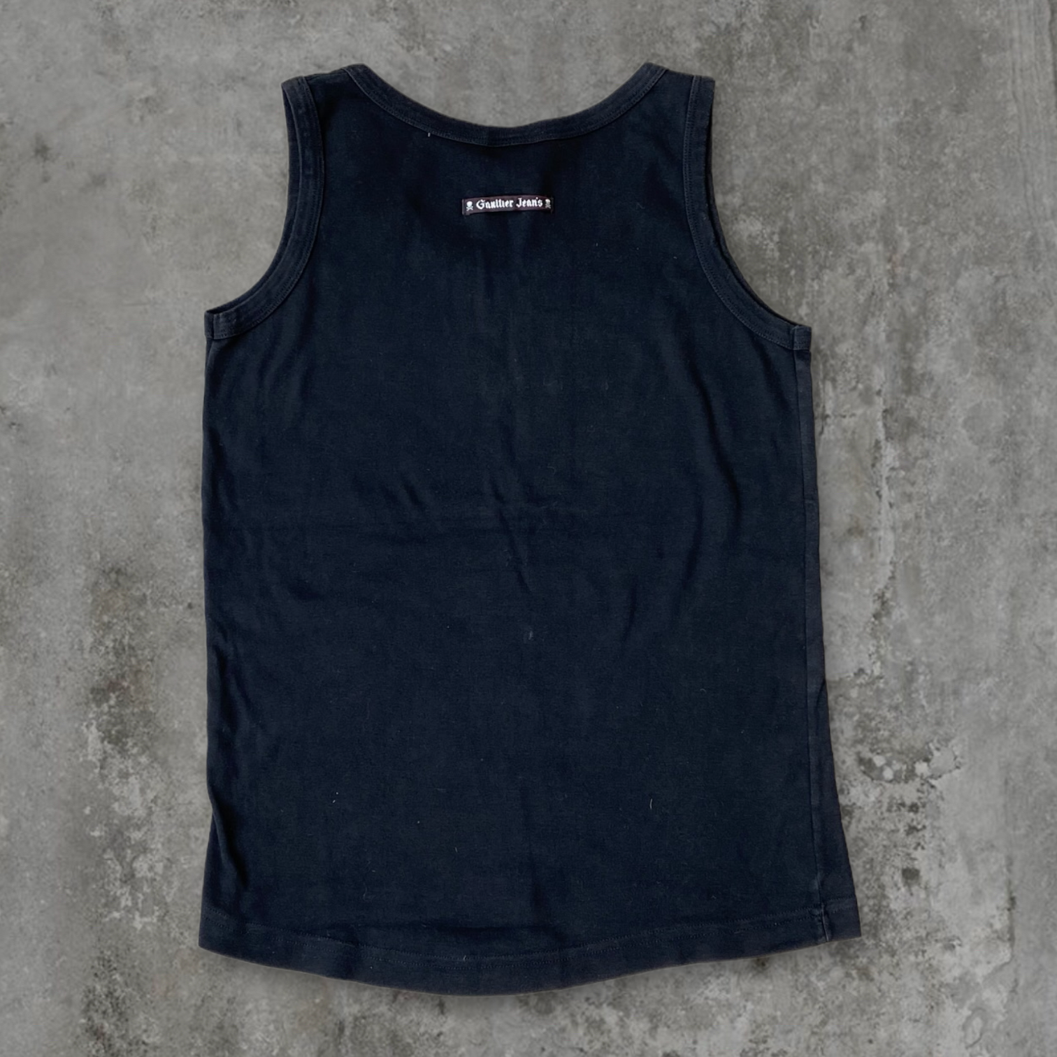 GAULTIER JEAN'S SKULL VEST TOP - M/L