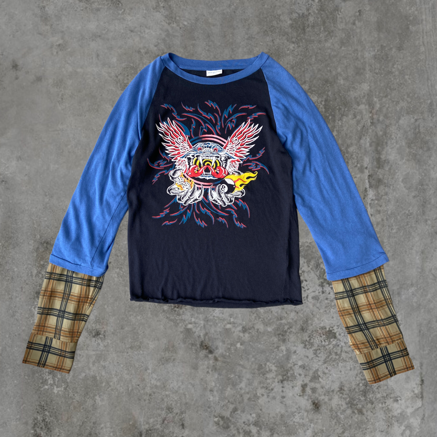 SS21 DRIES VAN NOTEN DOUBLE LAYERED DRAGON SHIRT - S/M