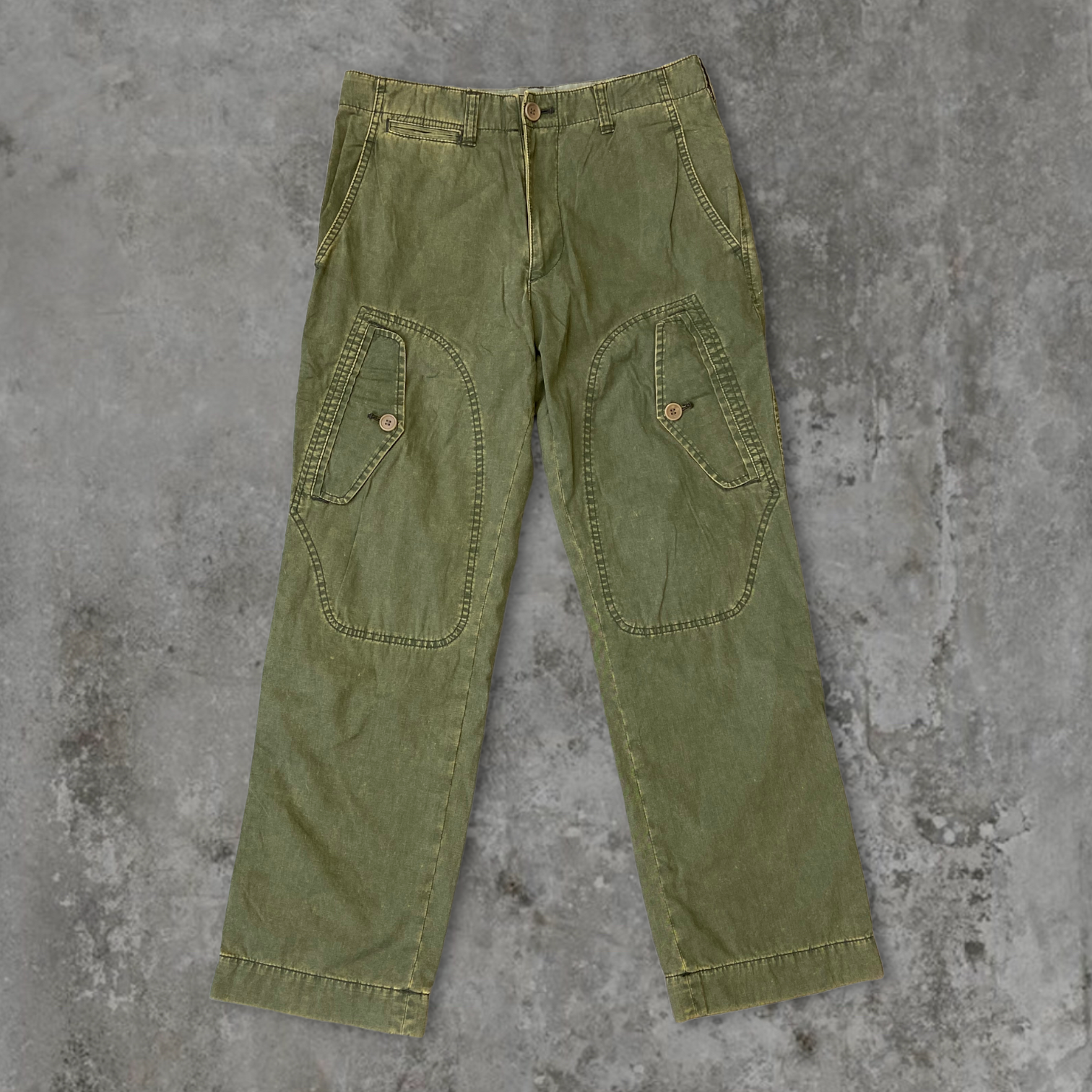 AW04 COMME DES GARCONS HOMME FLIGHT POCKET CARGO PANTS - S