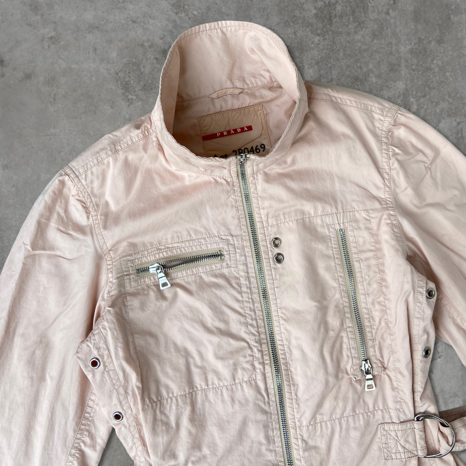 PRADA SPORT CARGO DOUBLE ZIP JACKET - M