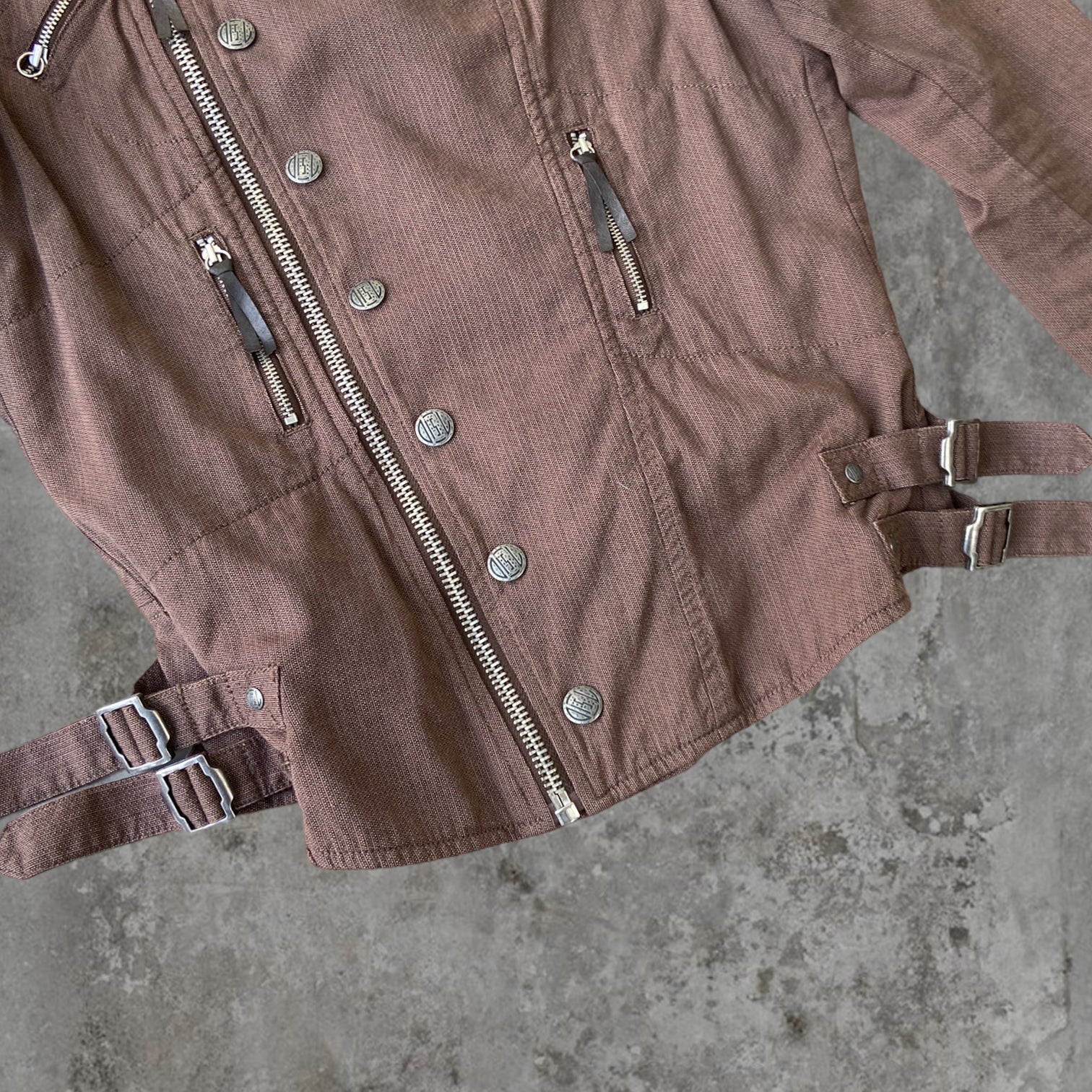 DIESEL ASYMMETRIC UTILITY JACKET - L