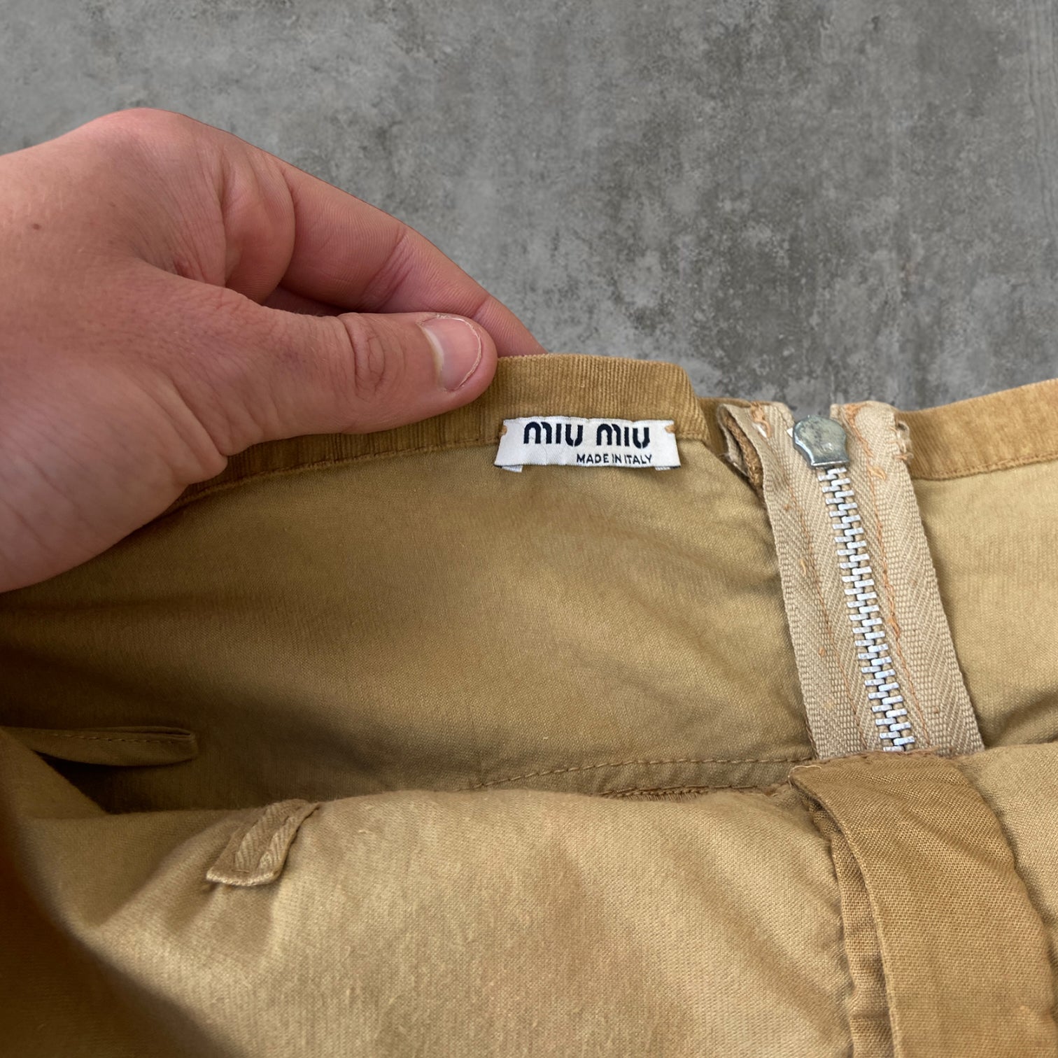 MIU MIU MICRO CORD BANDEAU TOP - M