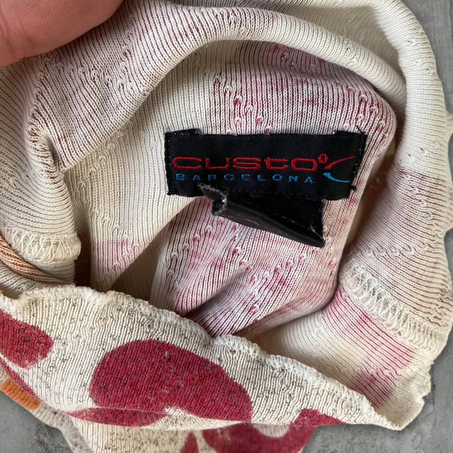 CUSTO BARCELONA GRAPHIC LONG-SLEEVE TOP - M