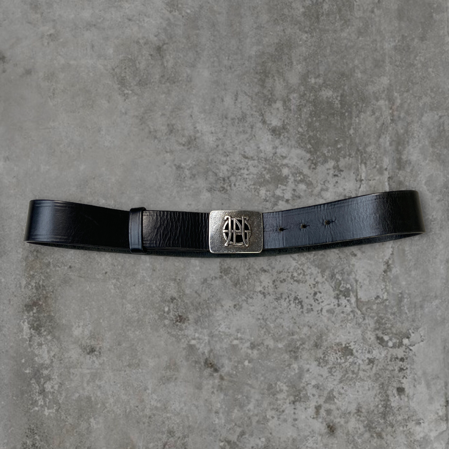 JEAN PAUL GAULTIER JPG METAL & LEATHER BELT
