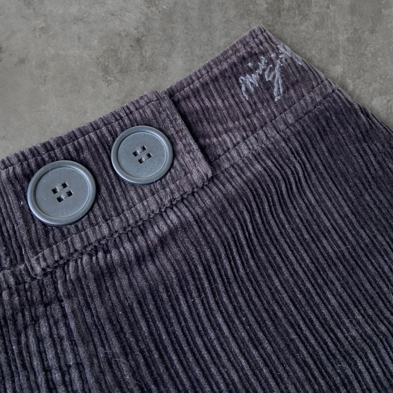 MISS SIXTY JUMBO CORD MINI SKIRT - S