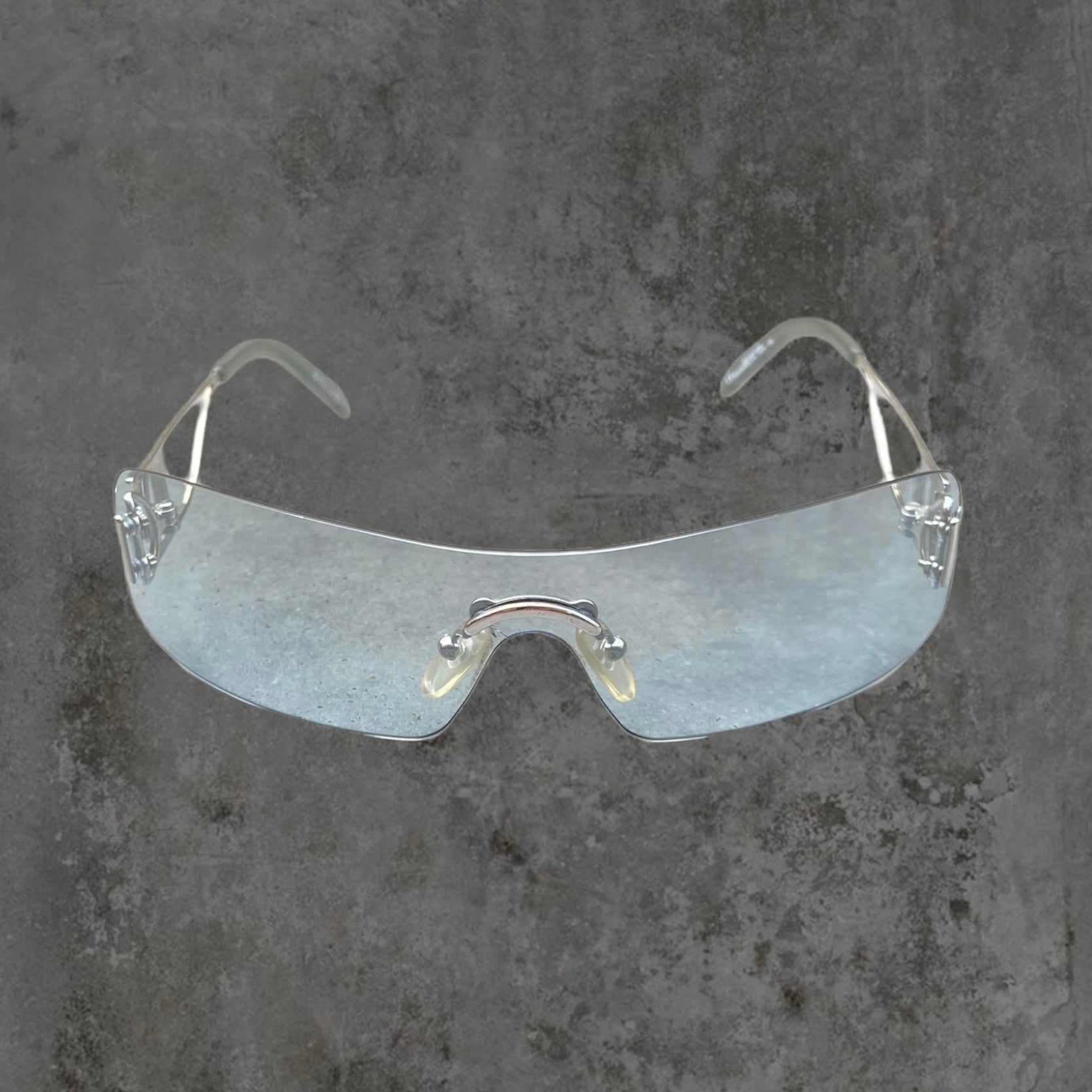 DIOR "MISS DIORELLA" WRAP RIMLESS SUNGLASSES