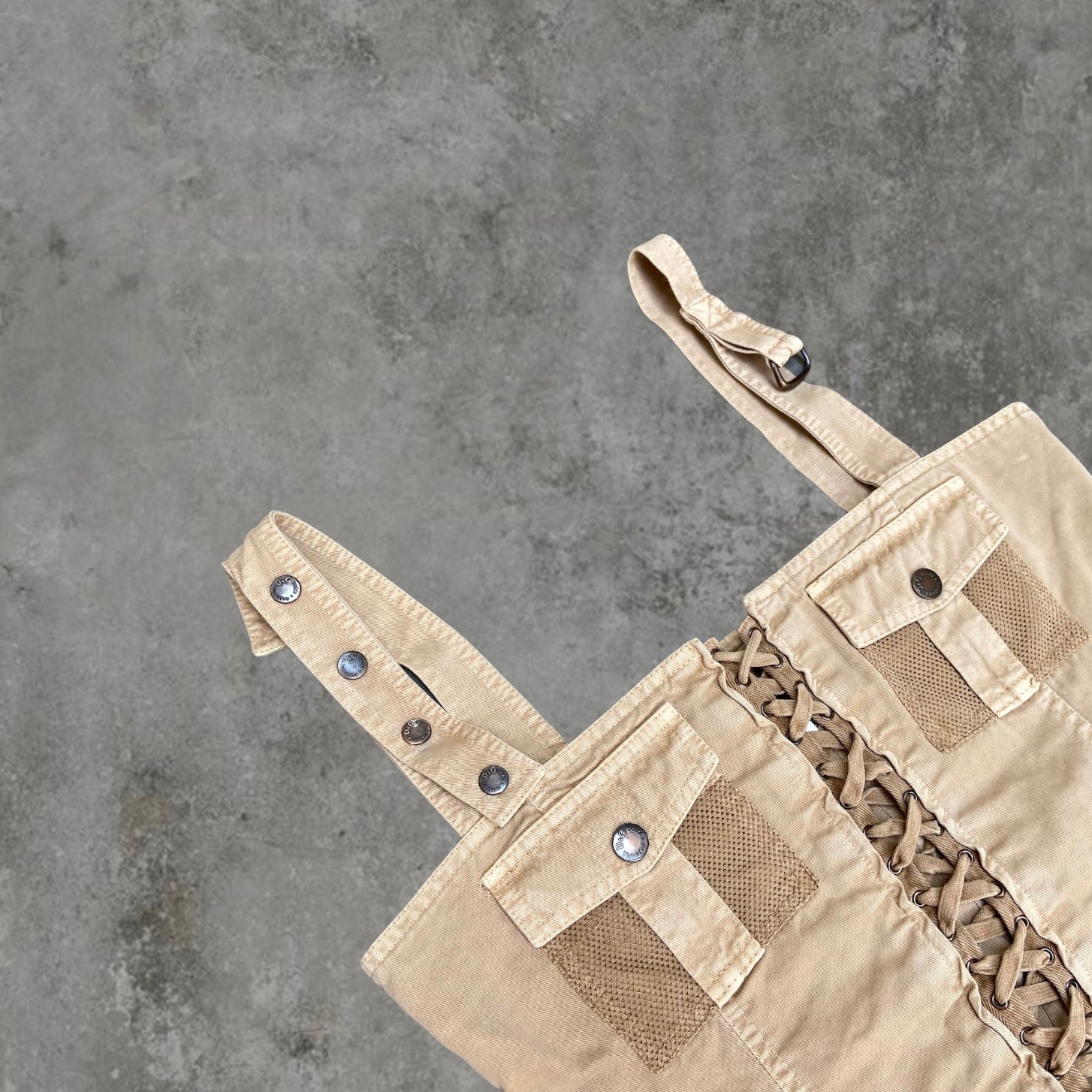 DOLCE AND GABBANA CARGO CORSET TOP