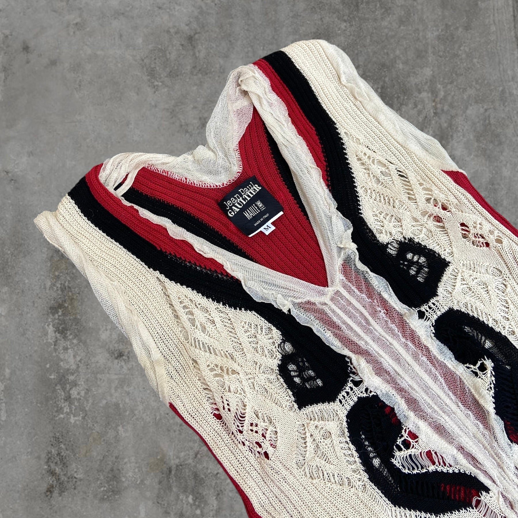 JEAN PAUL GAULTIER LACE VEST TOP - M