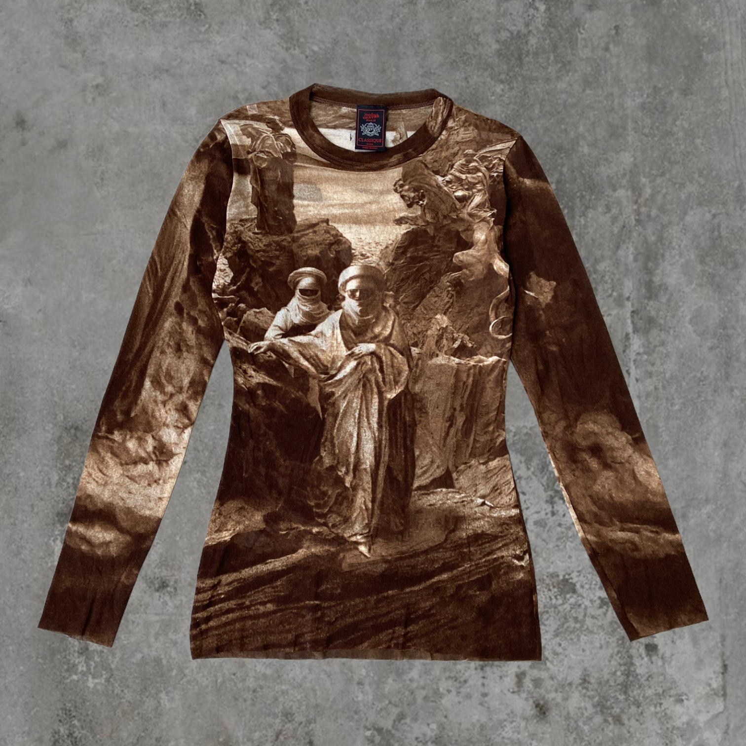 SS98 JEAN PAUL GAULTIER "BEDOUINS & DRAGONS" MESH TOP - M