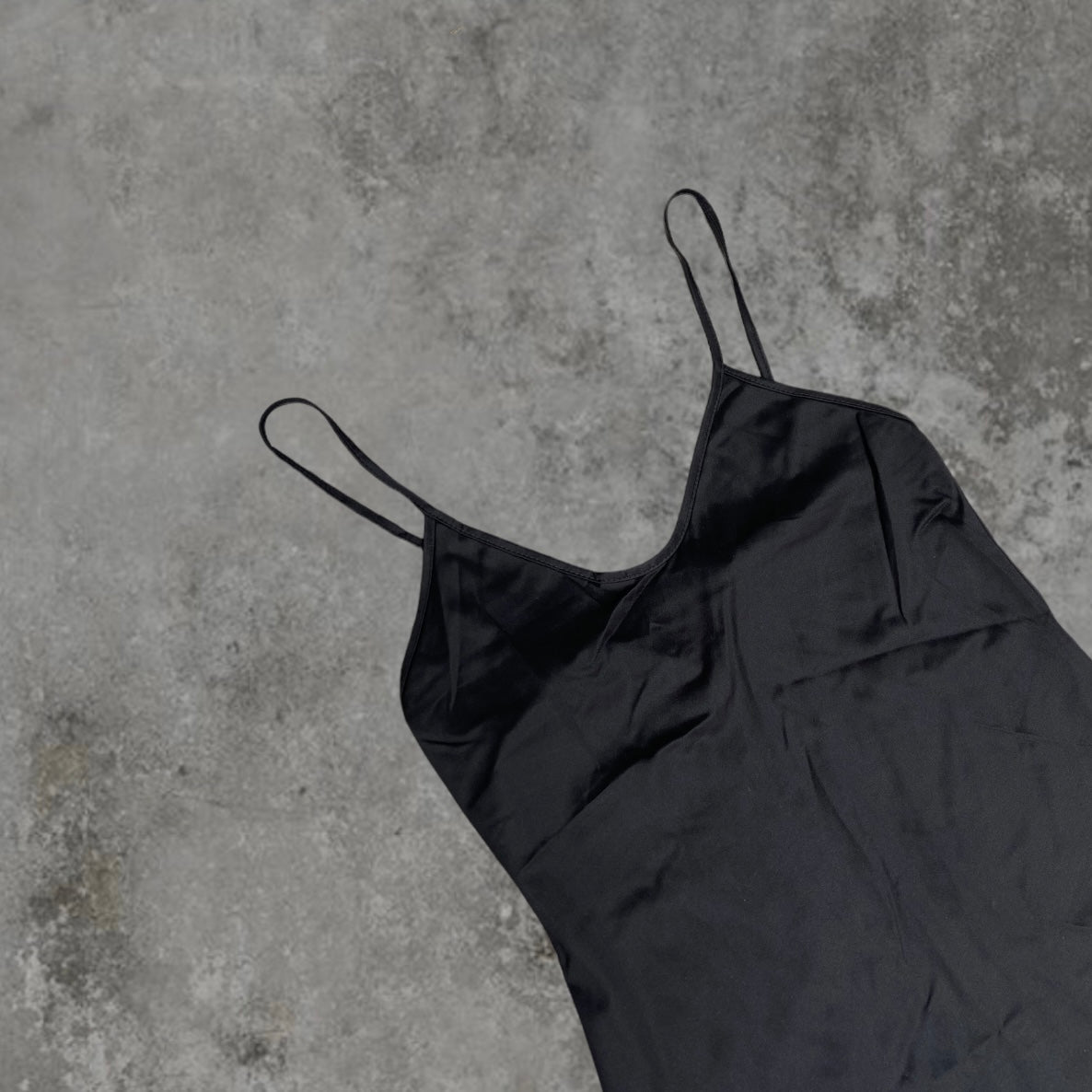 VIVIENNE TAM LACED HEM SLIP DRESS - S